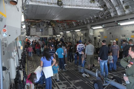 A record crowd of 150,000 attended the 2011 Randolph Air Force Base Airshow Oct. 30. Headlining this year's event were the U.S. Navy Blue Angels. (U.S. Air Force photo/Joel Martinez)
