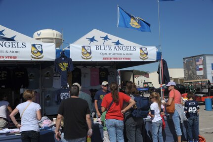 A record crowd of 150,000 attended the 2011 Randolph Air Force Base Airshow Oct. 30. Headlining this year's event were the U.S. Navy Blue Angels. (U.S. Air Force photo/Joel Martinez)