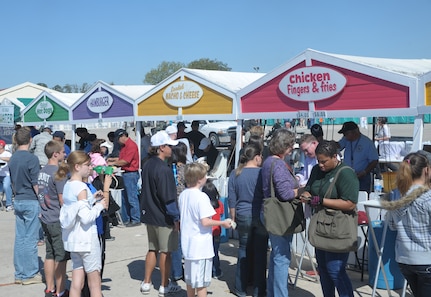 A record crowd of 150,000 attended the 2011 Randolph Air Force Base Airshow Oct. 30. Headlining this year's event were the U.S. Navy Blue Angels. (U.S. Air Force photo/Joel Martinez)