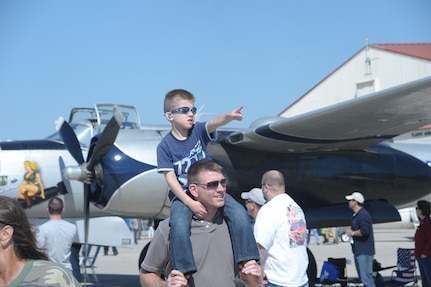 A record crowd of 150,000 attended the 2011 Randolph Air Force Base Airshow Oct. 30. Headlining this year's event were the U.S. Navy Blue Angels. (U.S. Air Force photo/Joel Martinez)