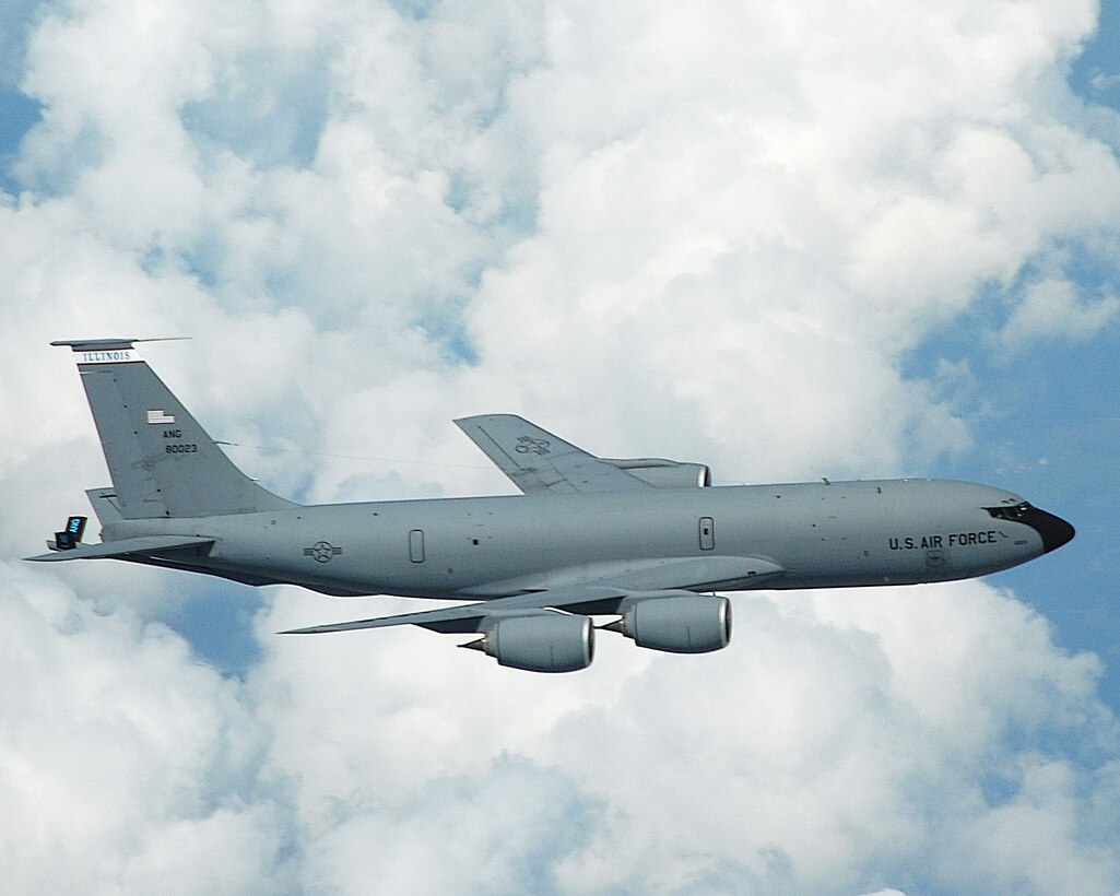 KC135R Stratotanker in flight