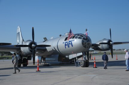 Various historical aircraft practice at the 2011 Randolph Air Force Base Airshow, Oct. 28. The air show also included aircraft displays from World War II, the Korean War and modern planes. (U.S. Air Force photo/Joel Martinez)