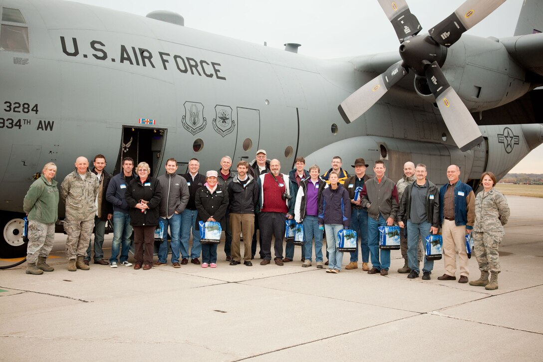 934th Airlift Wing hosts an annual clergy flight for members of the community to experience a flight aboard a C-130 aircraft. (Air Force Photo/Shannon McKay)