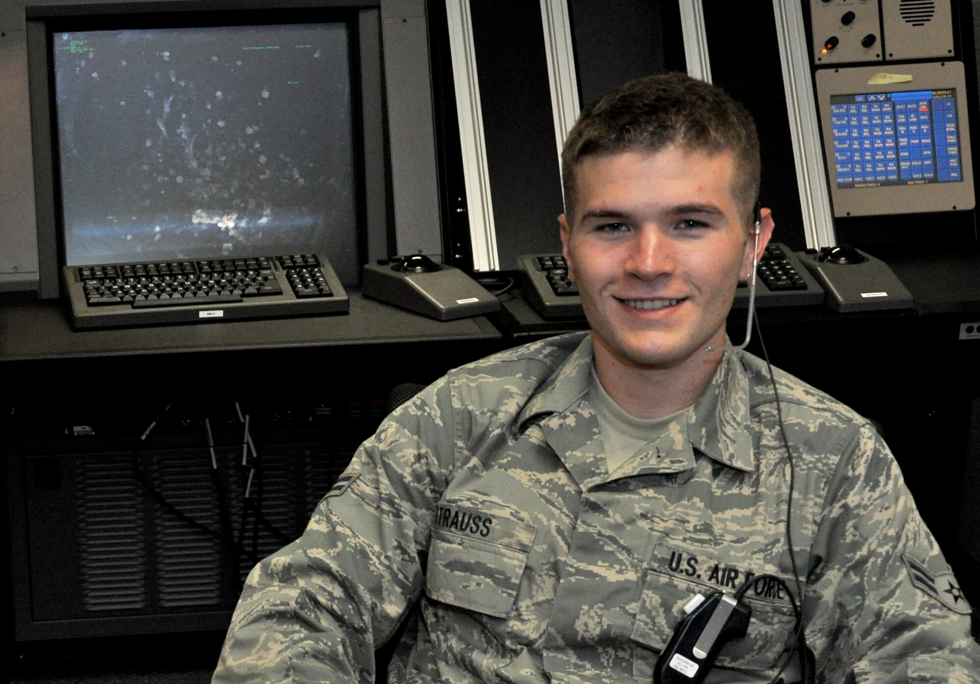 Airman 1st Class Robert Strauss, an air traffic controller with the 71st Operation Support Squadron at Vance Air Force Base, Okla., used his self-aid and buddy care training to help a woman injured in a local grocery store. (U.S. Air Force photo/ Airman 1st Class Frank John Casciotta)