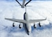 A KC-135 Stratotanker deployed with the 313th Air Expeditionary Wing in the European theater of operations prepares to refuel a C-17 over the Atlantic Ocean on Oct. 29, 2011. The C-17 was en route from Tripoli, Libya, to Boston, Mass., to deliver 22 Libyan rebel fighters for medical care at the Spaulding Hospital for Continuing Medical Care North Shore in Salem, Mass. The C-17, assigned to the 172nd Airlift Wing, Mississippi National Guard, was refueled by a KC-135 from McConnell Air Force Base, Kan., that is normally operated by the 22nd Air Refueling Wing and the 931st Air Refueling Group. The 313th AEW supported NATO's Operation Unified Protector, the mission that carried out the United Nations' mandate to protect the citizens of Libya. (U.S. Air Force Photo/Maj. Andra Higgs)