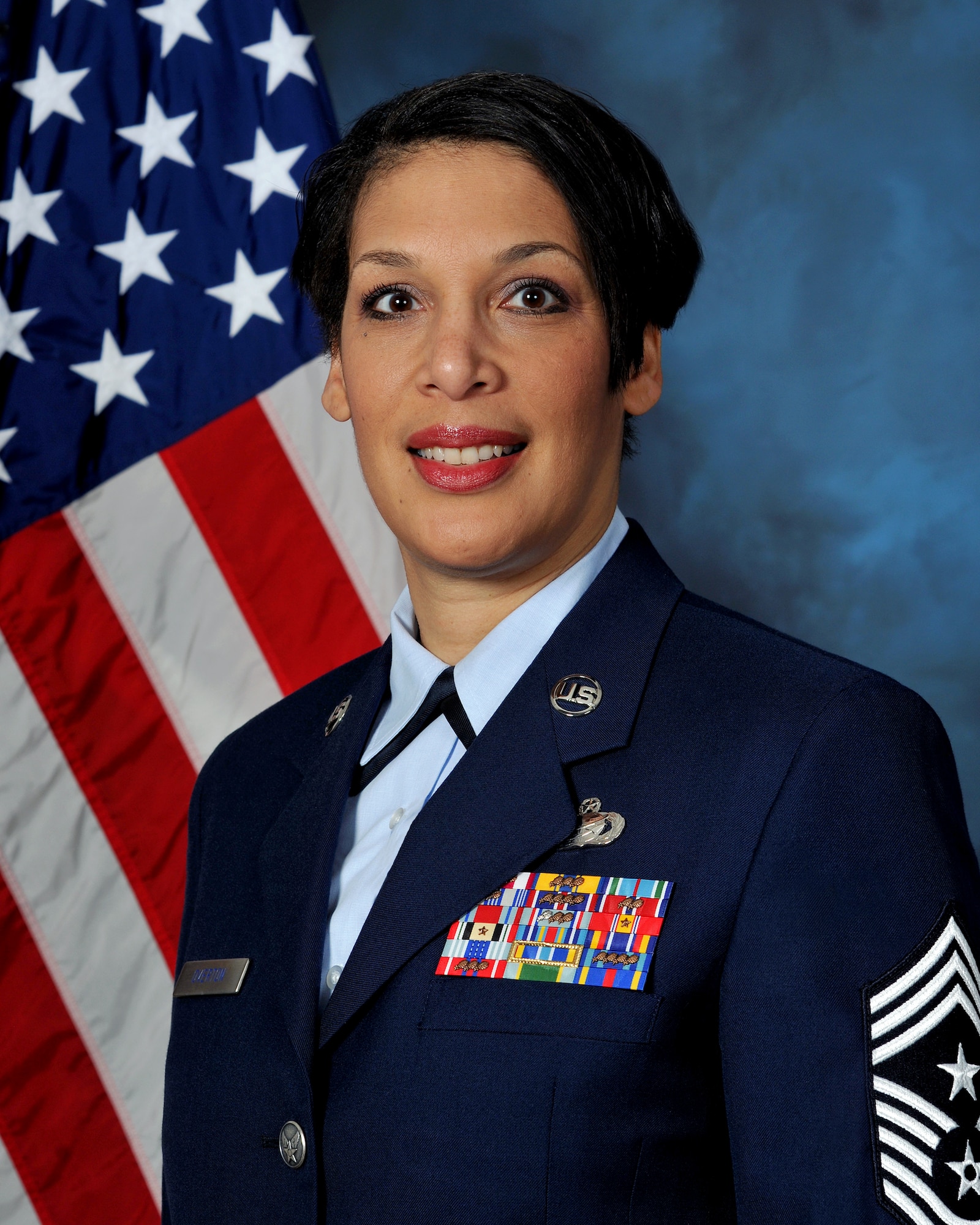 Command Chief Master Sgt. Margarita Overton, 36th Wing Command Chief.  