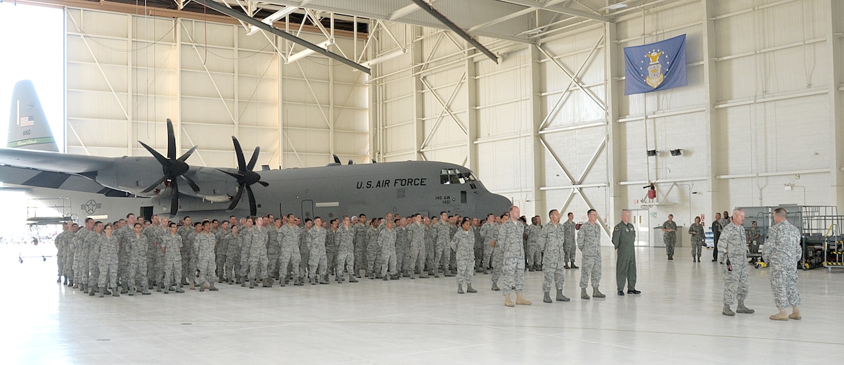 Major General David Baldwin, Adjutant General for California visits the 146th AW Oct. 1, 2011.