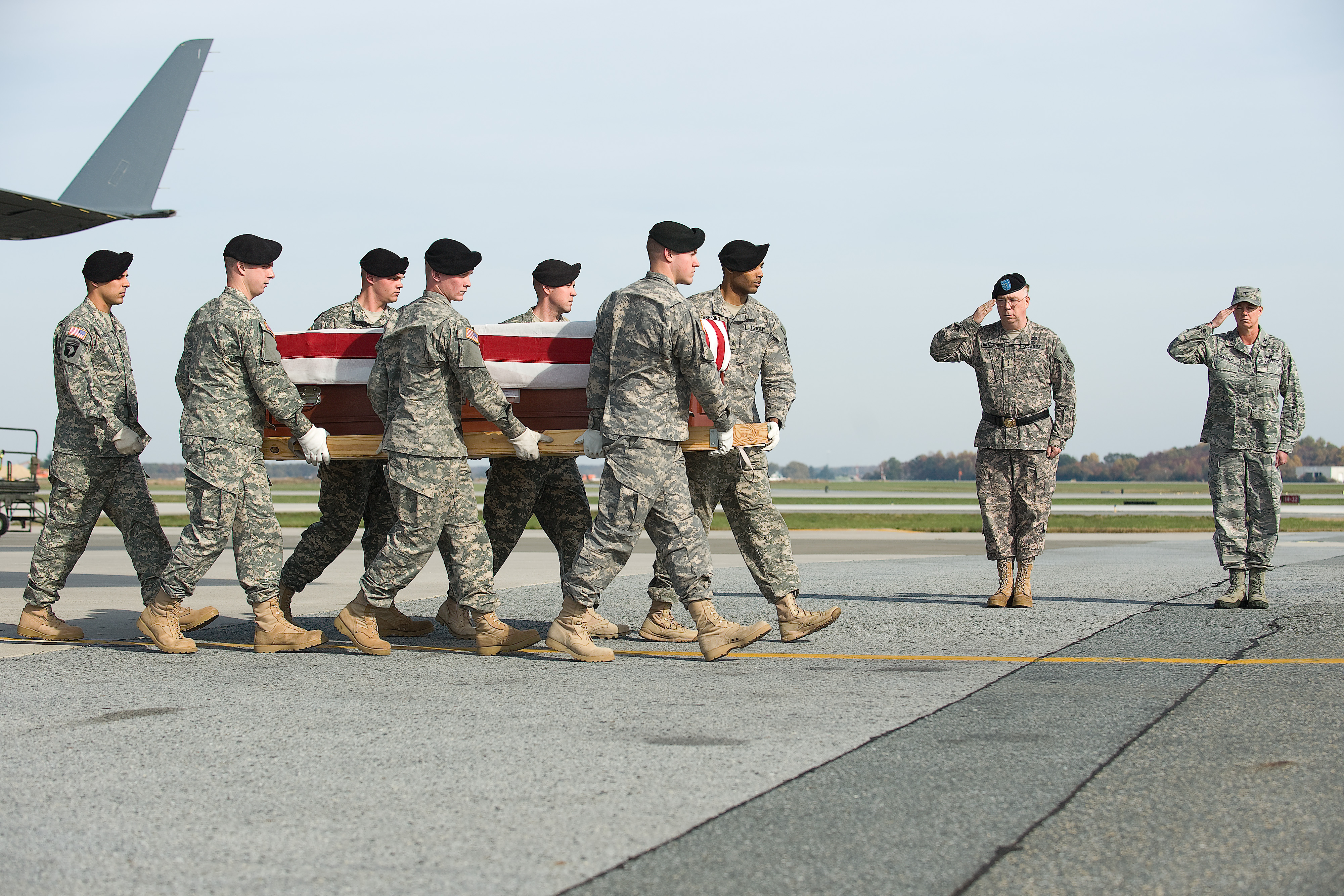 Army Sgt. 1st Class David G. Robinson honored in dignfiied transfer Nov