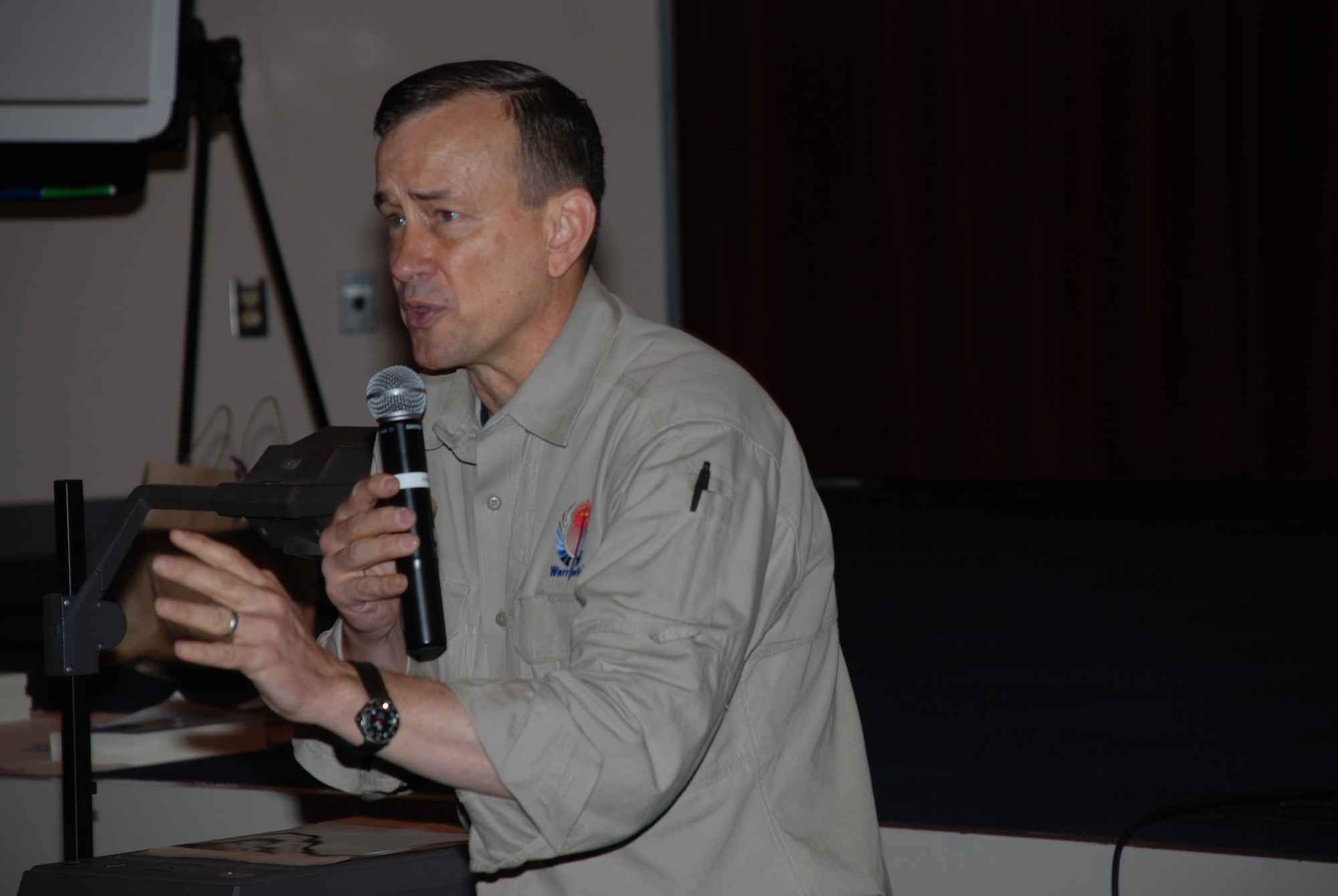 Lt. Col. (U.S. Army Retired) Dave Grossman, director of the Warrior Science Group, spoke to members of Team Wright Patterson on the need to prepare your mind for combat and not just your body.