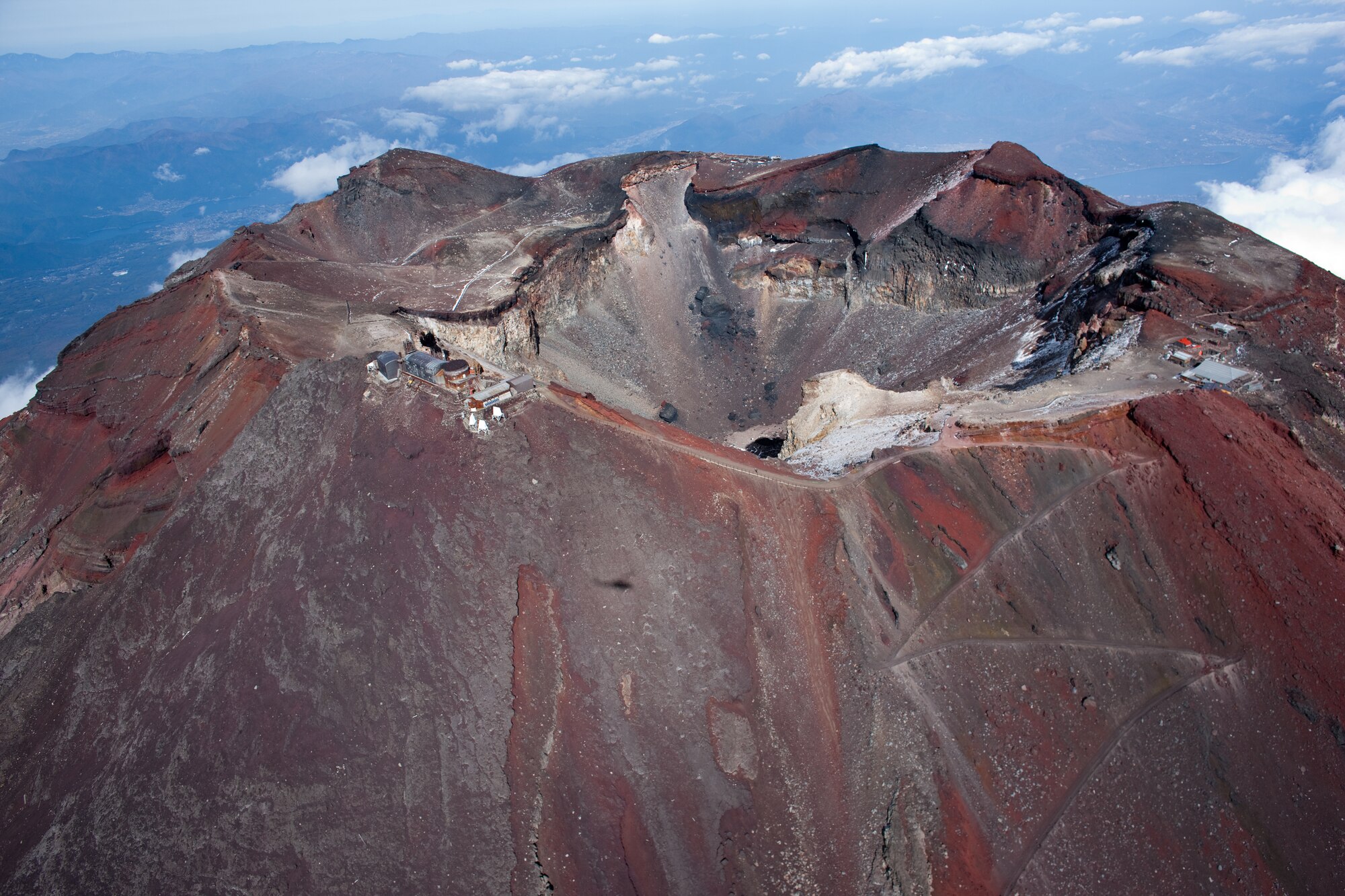 OVER MOUNT FUJI, Japan -- Aerial Shoot of Top of Mount Fuji. (U.S. Air Force photo/Osakabe Yasuo)