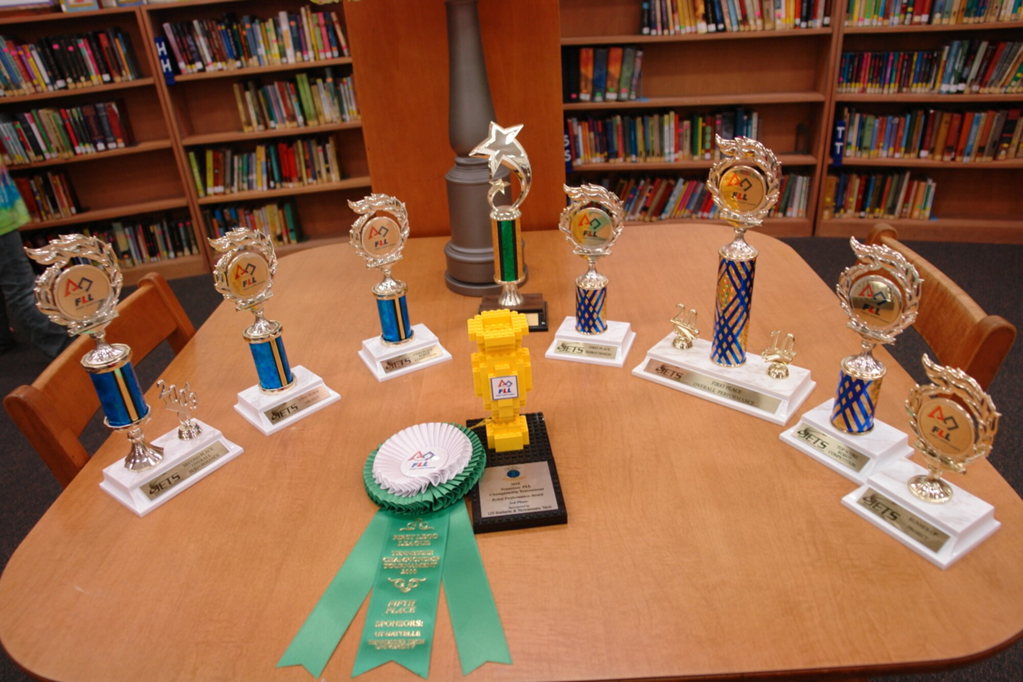 South Middle School teams have won a number of awards for their past participation in LEGO League. (Photo by Andrea Stephens)