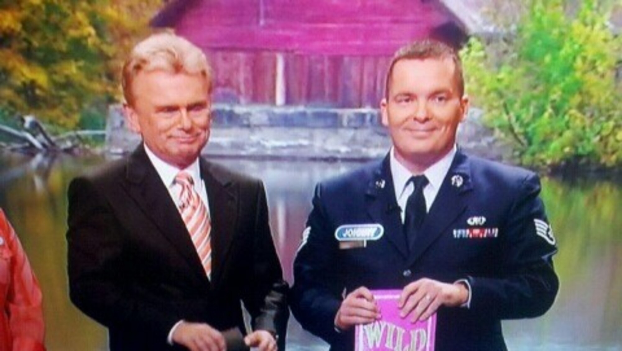 Staff Sgt. Johnny Baltz, 161st Air Refueling Wing chaplain's assistant, appeared on the Oct. 31, 2011, edition of Wheel of Fortune. (Courtesy photo)