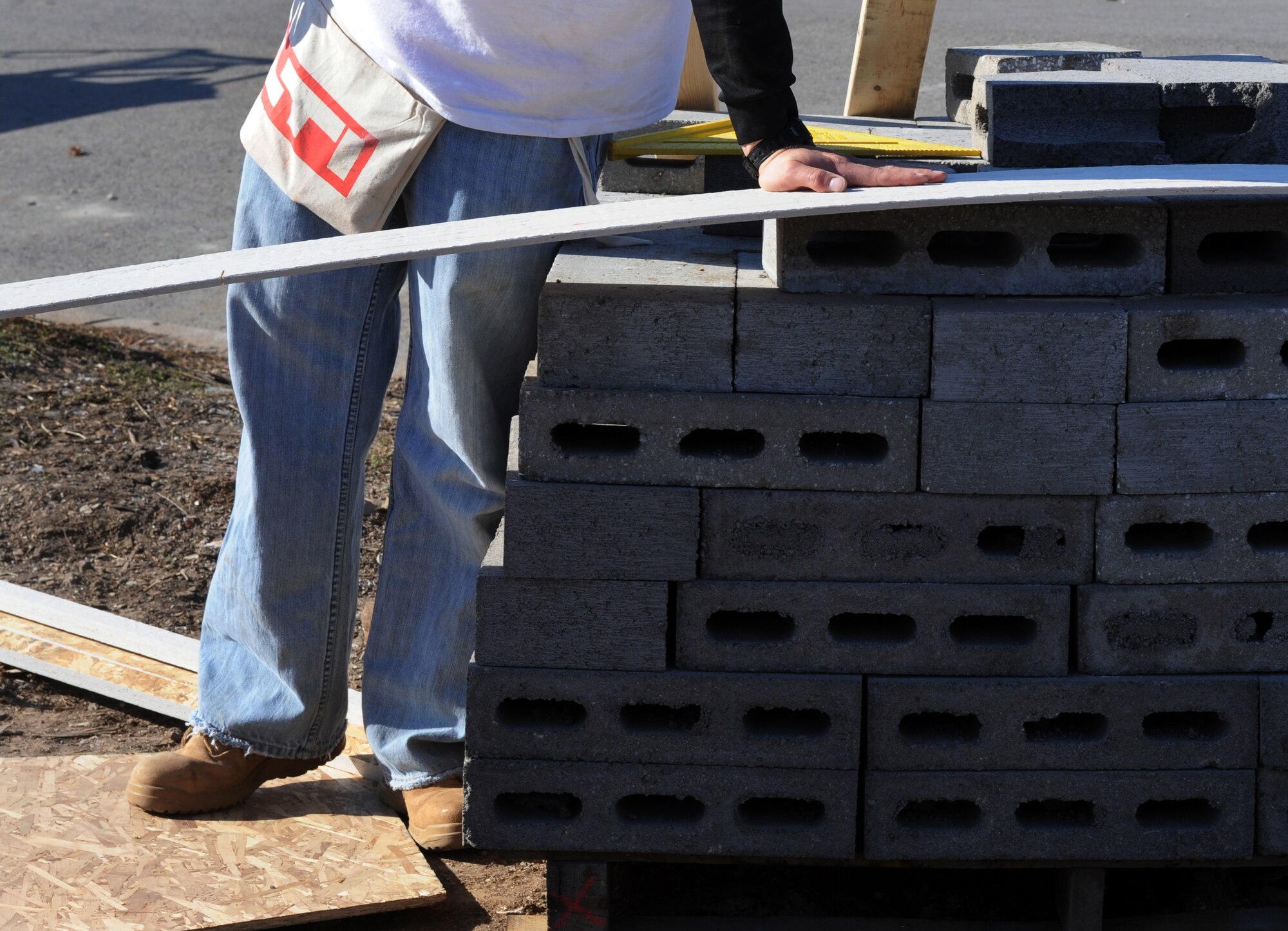 JOPLIN, Mo. -- Airmen assigned to the 509th Civil Engineer Squadron at Whiteman Air Force Base volunteered with Habitat for Humanity to build 10 homes in 10 days for the residents that lost their homes. (U.S. Air Force photo/Senior Airman Laura Goodgame)