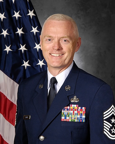 Chief Master Sgt. Andy Kaiser is the Command Chief Master Sergeant for Air Mobility Command at Scott Air Force Base, Ill. (U.S. Air Force Photo)