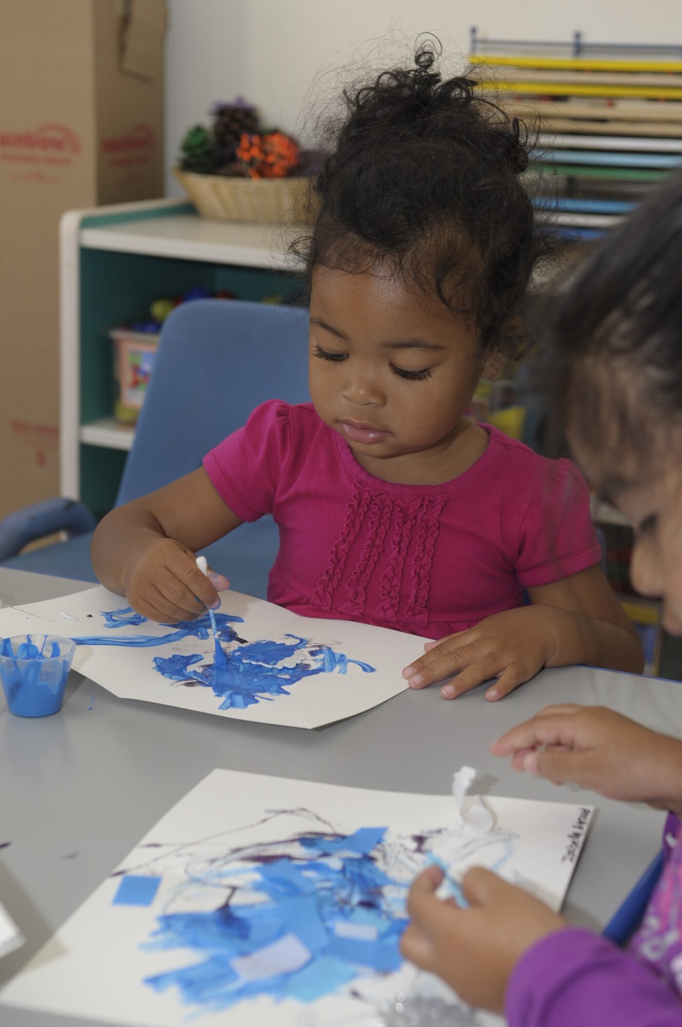 VANDENBERG AIR FORCE BASE, Calif. -- Children create holiday cards for their deployed parents at the Child Development Center here Tuesday, Nov. 8, 2011. The cards, pictures and drawings will be displayed at the White House, Washington D.C.
(U.S. Air Force photo/Jerry E. Clemens, Jr.)