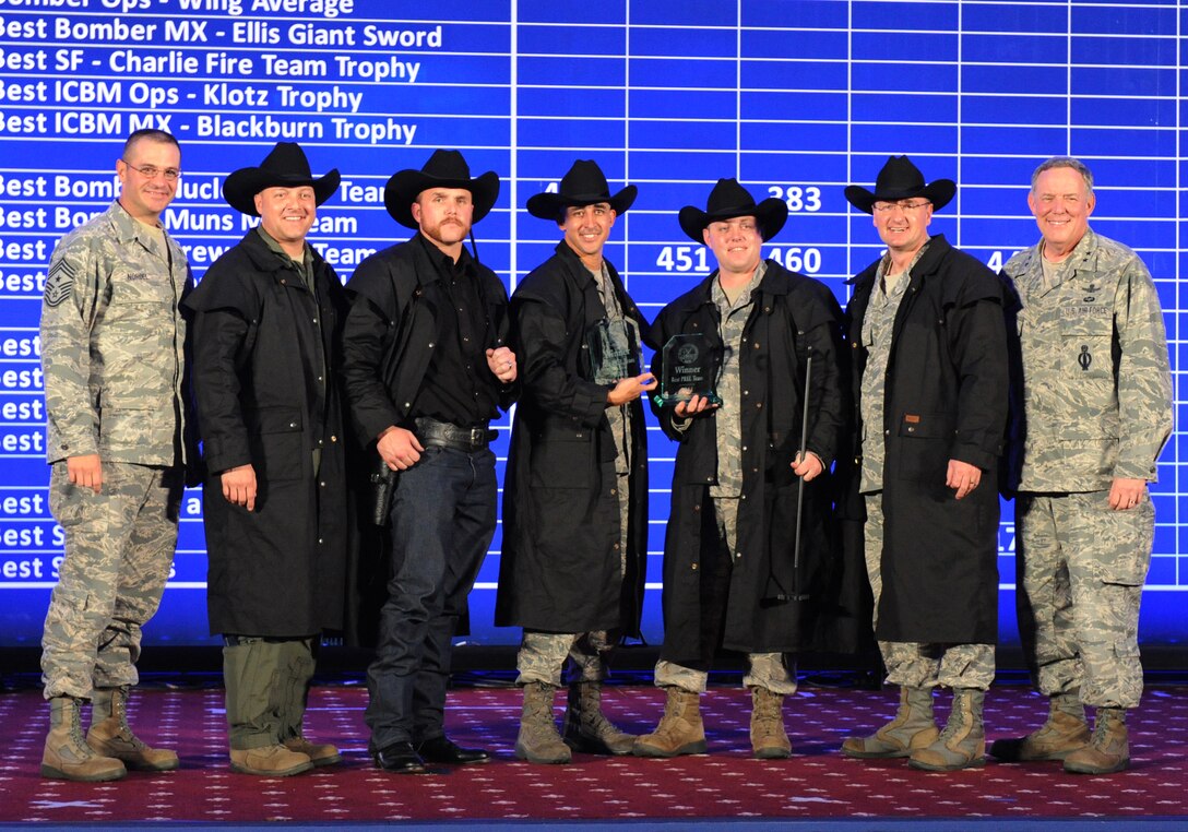 BARKSDALE AFB, La. - The 90th Missle Wing from F.E. Warren Air Force Base, Wyo., was named the Best ICBM Power, Refrigeration, Electrical, Laboratory Team during the first round of score posting of Global Strike Challenge at Barksdale Air Force Base, La., Nov. 8. (U.S. Air Force photo/Airman 1st Class Micaiah Anthony)