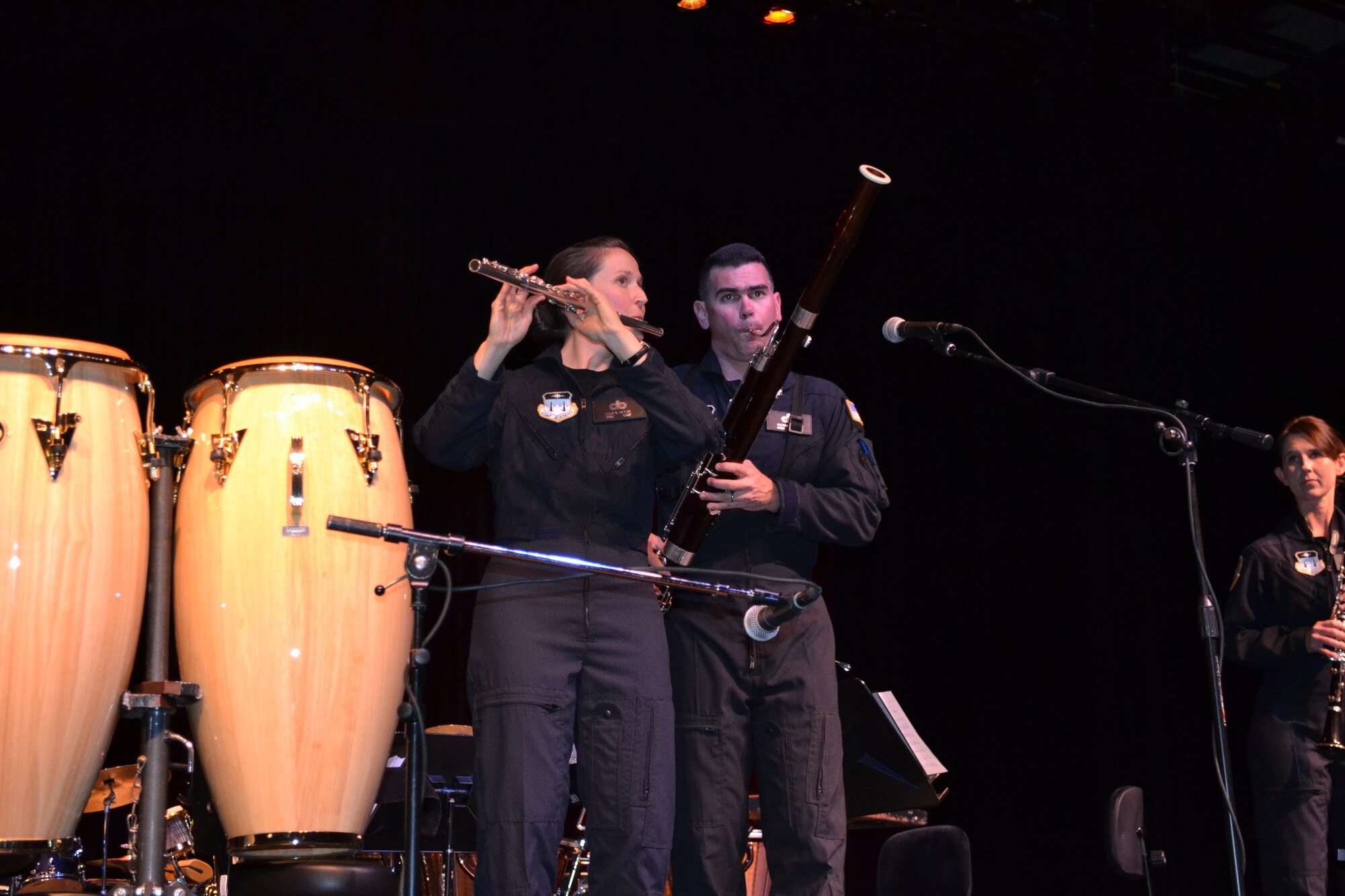 Academy Winds from the United States Air Force Academy Band perform "Brasileirinho" in Farmington, NM. The sold out crowd was wowed by the technical wizardry and multi-instrumental versatility of Academy Winds. 