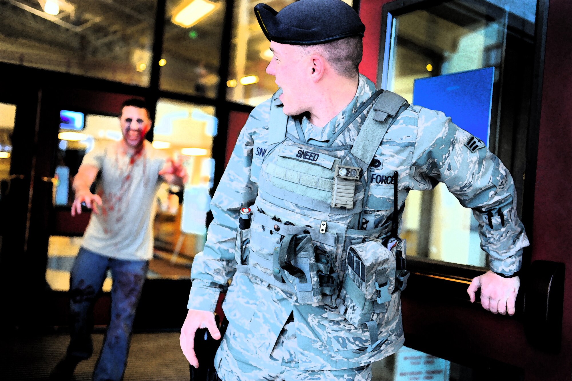 JOINT BASE ELMENDORF-RICHARDSON, Alaska -- Being prepared for disasters is important, but living in Alaska is not like living anywhere else. The Center for Disease Control and Prevention reminds us how to stay prepared for any emergency in their newly released comic, "Preparedness 101: Zombie Pandemic". There are a lot of things to look out for and being prepared is every service member's responsibility. Whether it's zombies or icy roads, every emergency is better handled when you're prepared. (U.S. Air Force photo illustration/Senior Airman Cynthia Spalding)