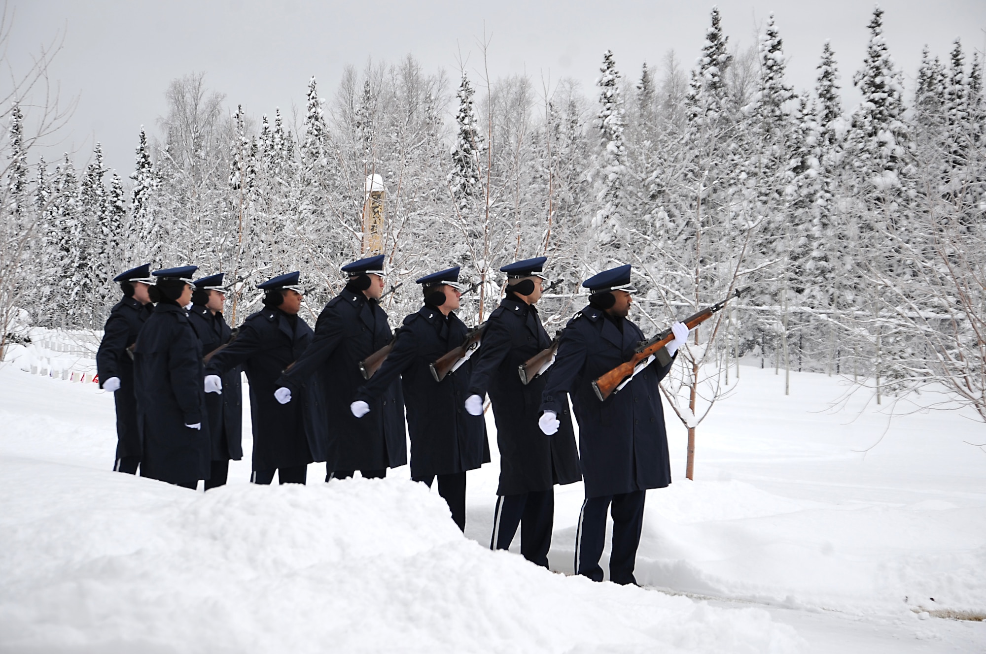 JOINT BASE ELMENDORF-RICHARDSON, Alaska -- Fallen warriors were remembered during Veterans and Remembrance Day at the Alaska National Guard armory, Joint Base Elmendorf-Richardson, Alaska Nov. 11, 2011. The first Remembrance Day was conducted in 1919 throughout the British Commonwealth. (U.S. Air Force photo/Senior Airman Cynthia Spalding)