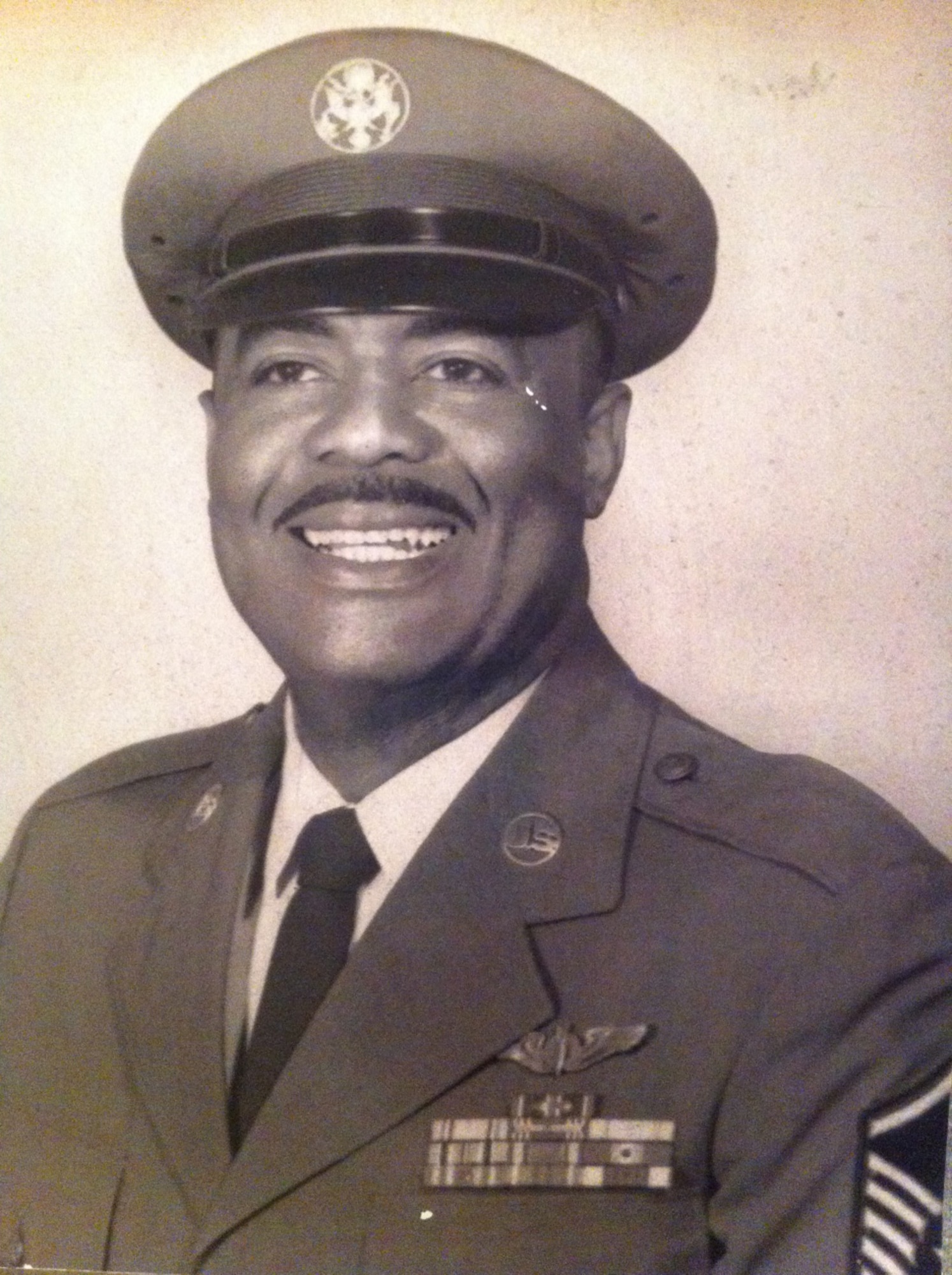 Then-Master Sgt. Harvey Haynes was an original Tuskegee Airmen and the the grandfather of Tech. Sgt. Mareshah Haynes. Master Sgt. Haynes served as a bombardier during his time in the Army Air Corp. (U.S. Air Force photo)