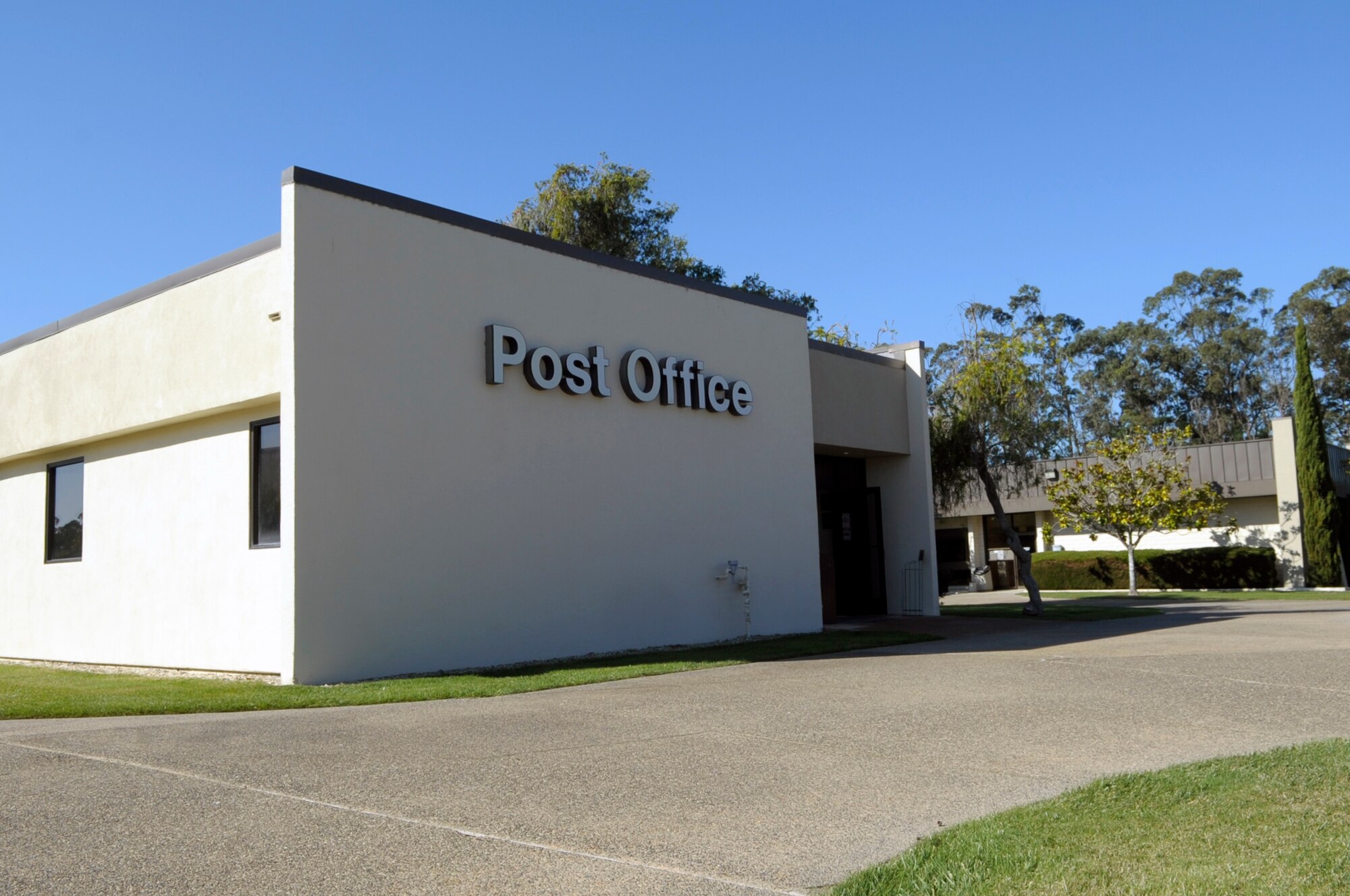VANDENBERG AIR FORCE BASE, Calif. -- Vandenberg’s Official Mail Center was relocated to Vandenberg's Post Office at 100 Community Loop, Building 10373, and reopened Wednesday, Nov. 16, 2011 in the new location. Increasing security of Vandenberg’s mail delivery and an annual savings of $90,000 were the deciding factors for moving the Official Mail Center to the Vandenberg Post Office. 
(U.S. Air Force photo/Jerry E. Clemens, Jr.)