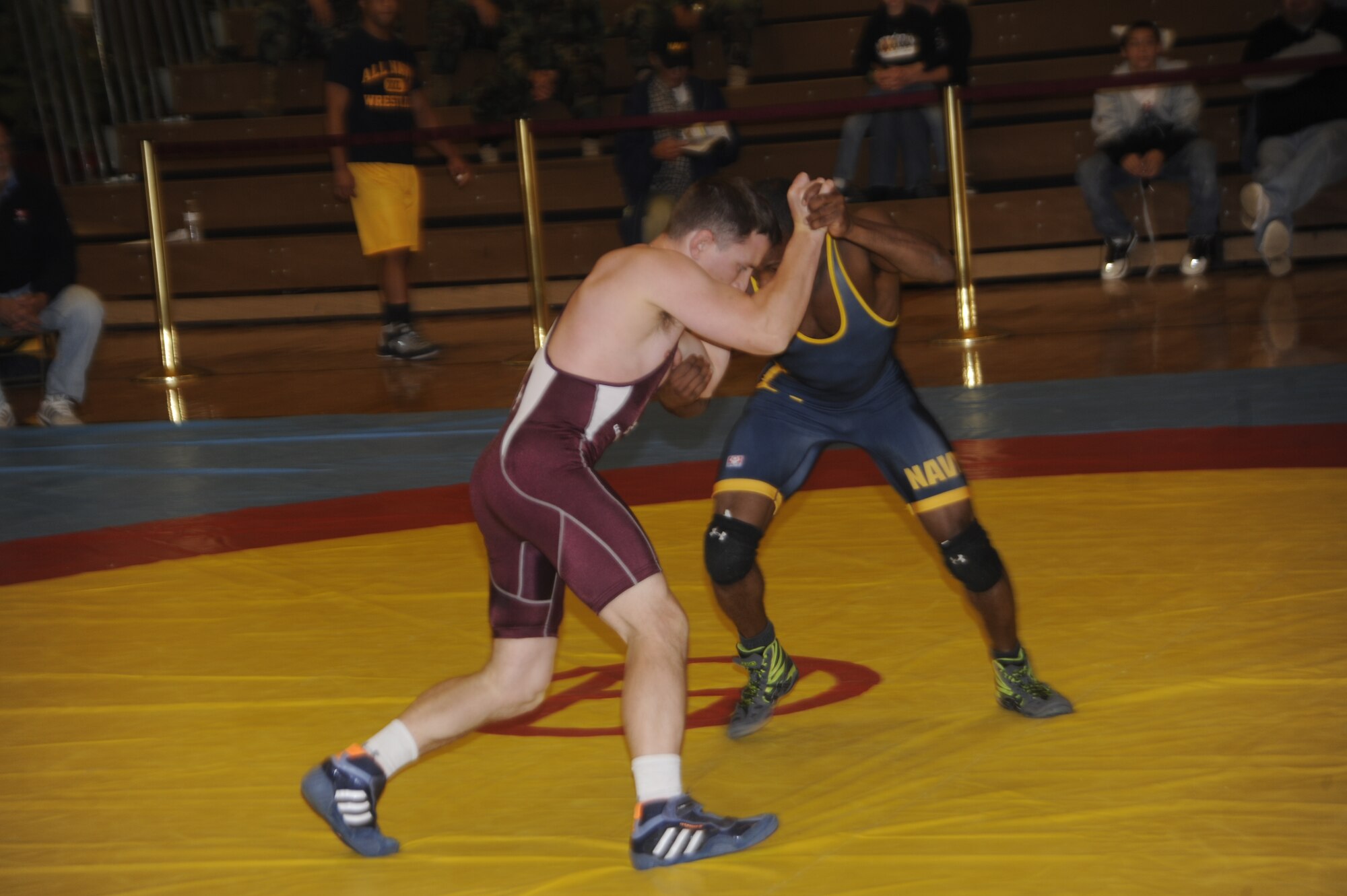 Maj. Neal Rodak, 50th Space Wing individual mobilization augmentee for the deputy judge advocate, earned a silver medal at the 2011 Armed Forces Wrestling tournament Nov. 4 at Fort Carson. Rodak wrestled in the Greco Roman 55 kilogram (121 lbs) weight class of the tournament and earned victories over his Navy and Marine counterparts. (courtesy photo\Walt Johnson)
