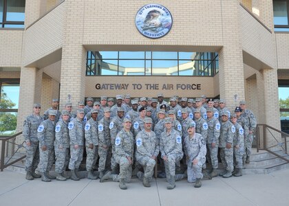 Forty-five senior master sergeants from Joint Base Antonio military installations were selected for promotion to chief master sergeant this month.  (U.S. Air Force photo/Alan Boedeker)