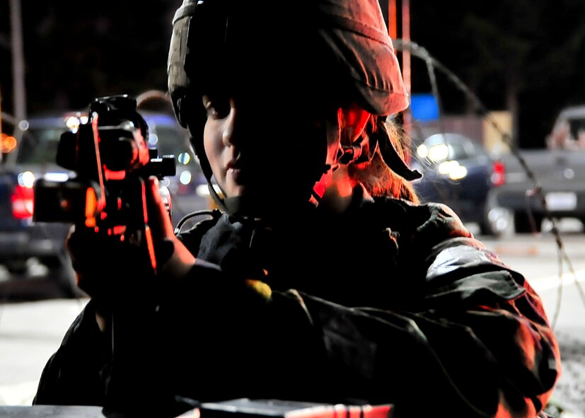 Members of the 51st Medical Group and Osan Fire Depratment respond to a simulated crash Nov. 17, 2011, during Beverly Bulldog 11-03, a pen-wide operational readiness exercise. The exercise allows Airmen to demonstrate their ability to complete the mission in a simulated hostile environment while executing their primarily duties. (U.S. Air Force photo/Senior Airman Adam Grant)