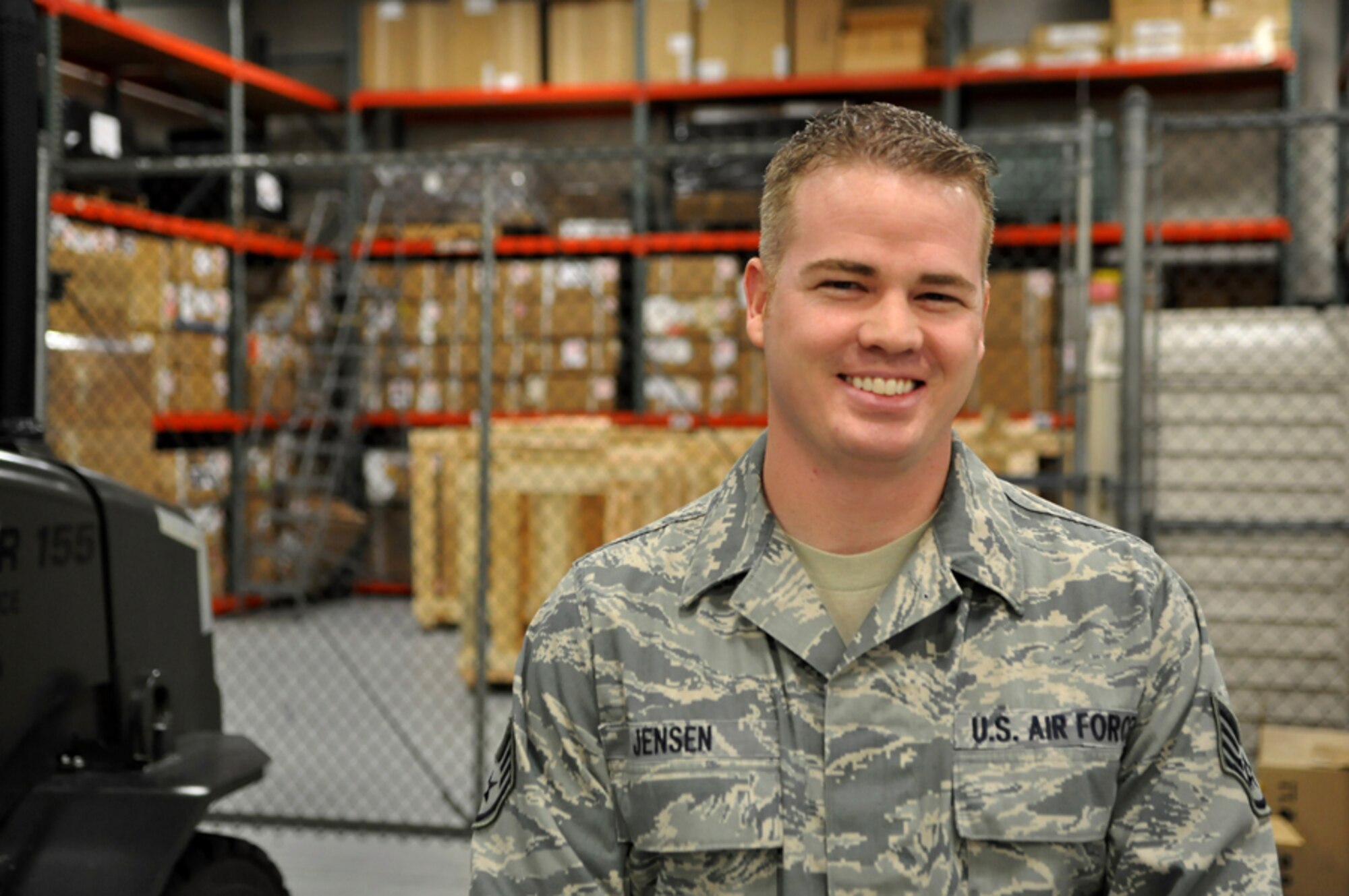 Staff Sgt. Landon Jensen, 62nd Aerial Port Squadron ramp services supervisor, recently assisted in the rescue of a woman involved in a motor-vehicle accident near Spanaway, Wash. “I didn’t think, I just acted,” he said. “When it was all done with and I calmed down, I remember thinking- Wow that just happened.” (U.S. Air Force photo/Airman 1st Class Leah Young)
