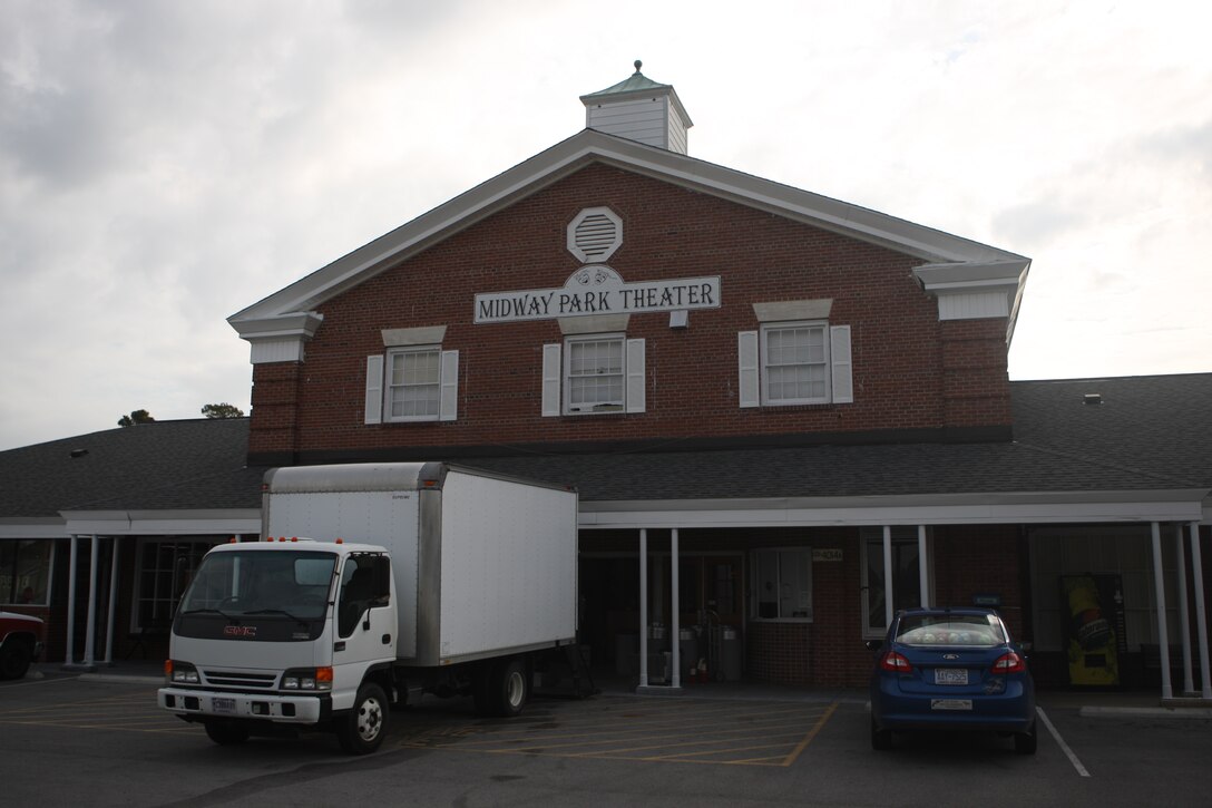 The Midway Park Theater has closed due to upcoming renovation.  It is set to reopen in the summer of 2012. (Official U.S. Marine Corps Photo by Cpl. Jonathan Wright)