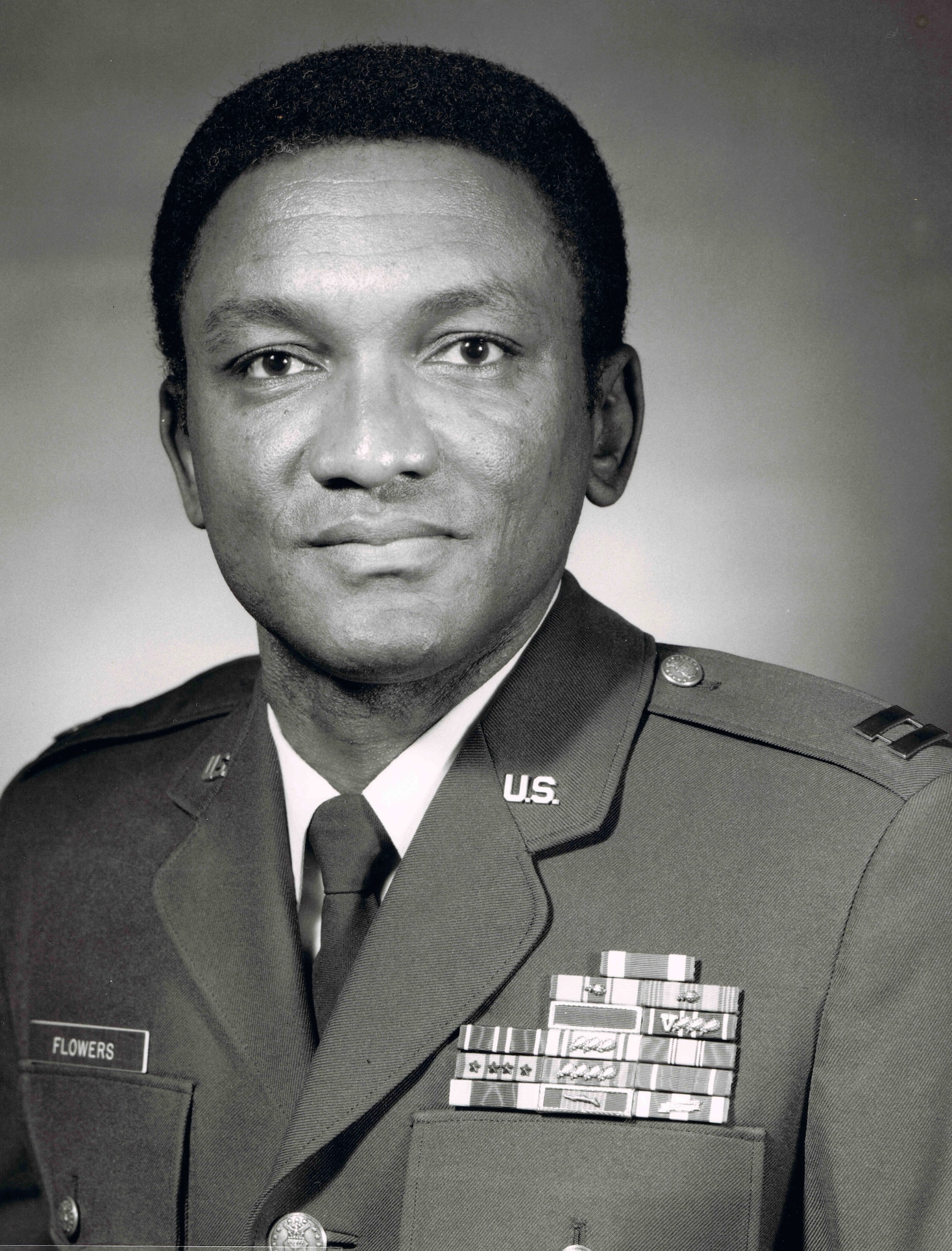 Then-Capt. Alfred Flowers at the Pentagon in November 1985. (U.S. Air Force photo)