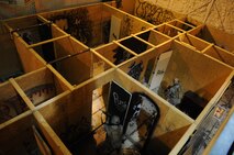 MINOT AIR FORCE BASE, N.D. -- Members of the 91st Security Forces Group tactical response team, engage in exercise clearing scenarios here Nov. 3. TRF is one of the most physically demanding jobs that security forces personnel can be apart of here. The 91st SFG has continued its ongoing effort of physical assessments designed to help their Airmen maintain full capability of their bodies throughout their Air Force careers. (U.S. Air Force photo/ Senior Airman Ashley N. Avecilla) 

