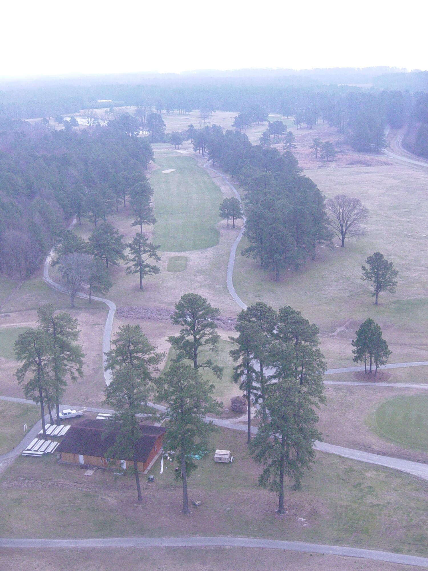 An aerial shot of the present day Pines Golf Course at Fort Eustis sits on an area that used to be known as Mulberry Island, a former sub-post of Langley and area the Air Force used as a bombing range in the 1930s and 40s. (Courtesy photo)