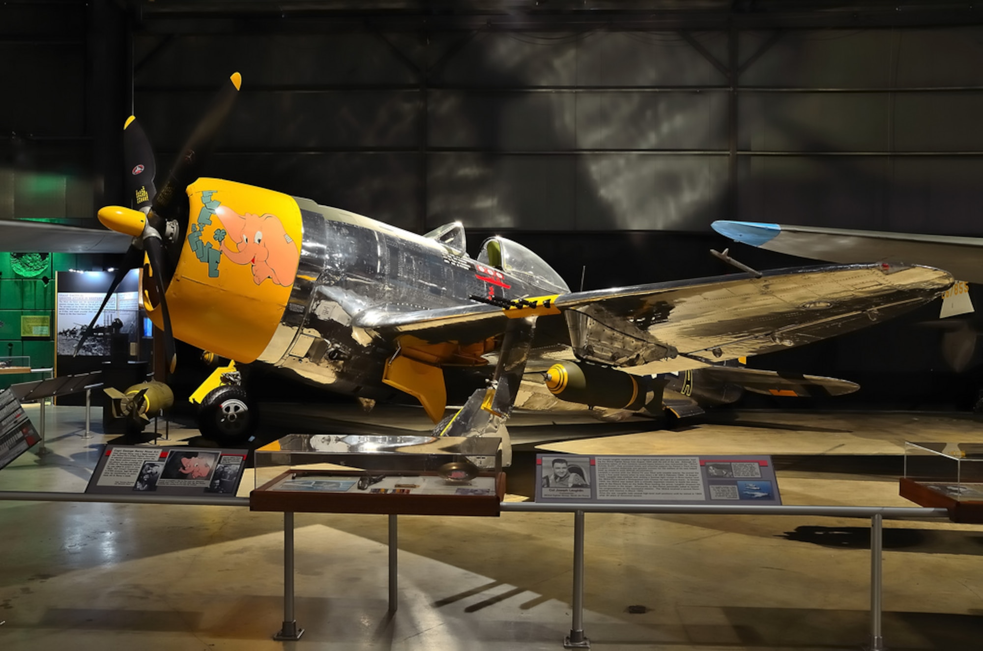 DAYTON, Ohio -- Republic P-47D (bubble canopy version) in the World War II Gallery at the National Museum of the United States Air Force. (Photo courtesy of Paul Gabura)