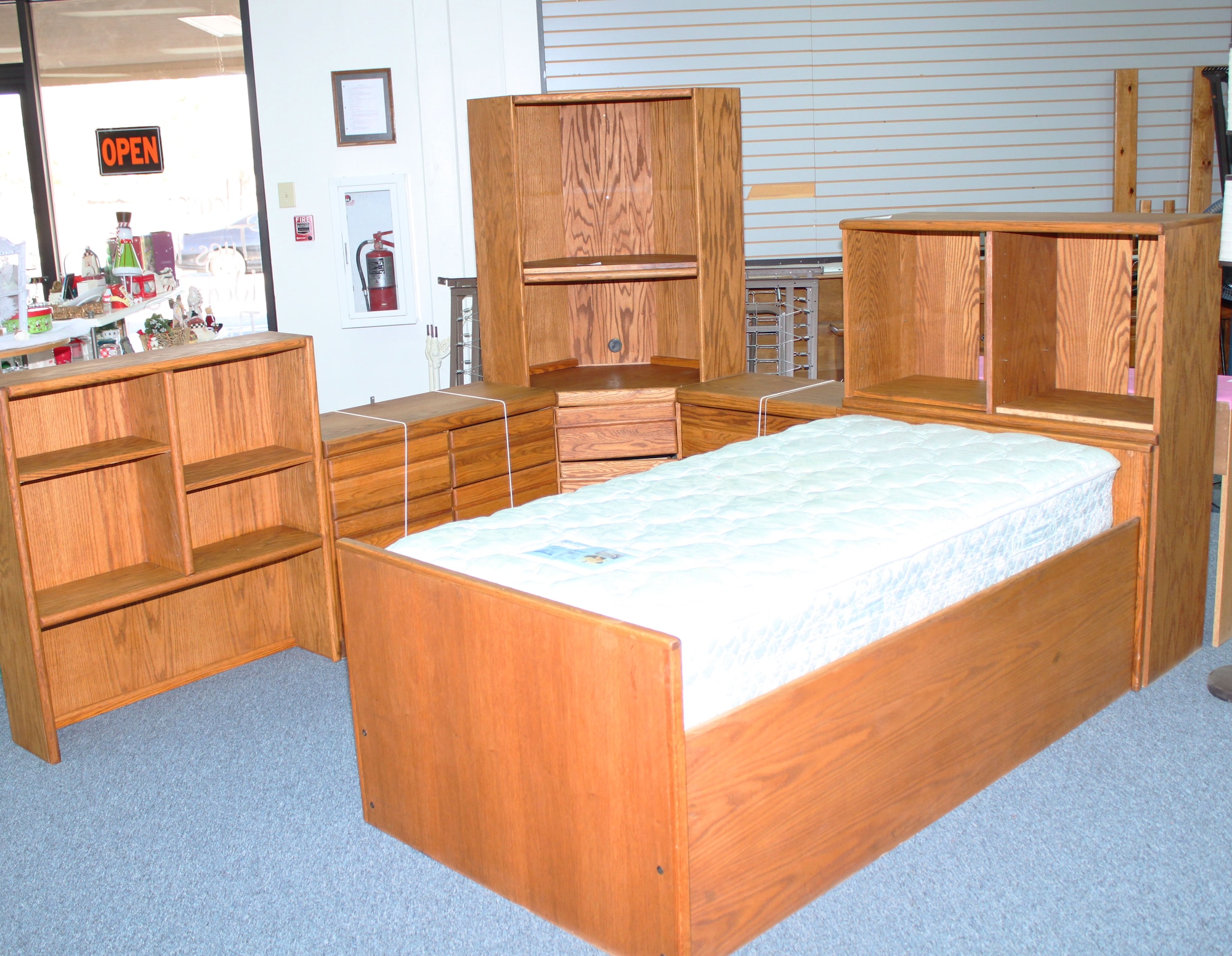 Items like this child's bed are generously donated by members of the community to the Airman's Attic for placement in new homes for free. For more information on the attic, contact your unit's first sergeant or call 661-277-2246. (U.S. Air Force Photo by Meredith Mingledorff) 
