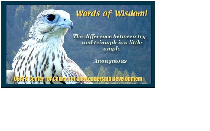 Words of Wisdom! (Courtesy photo)