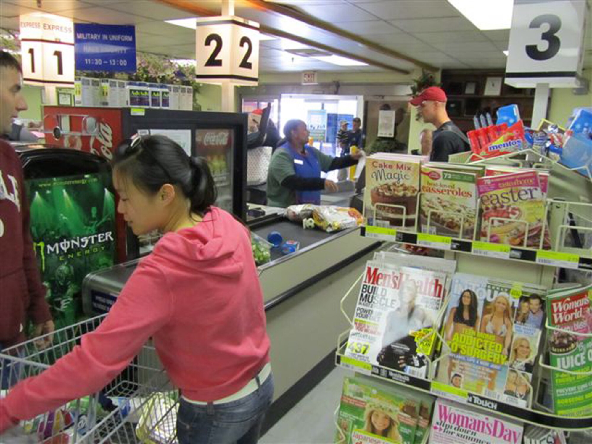Commissaries overseas, such as this one at Camp Casey, South Korea, will end the sale of magazines in January 2012. (Defense Commissary Agency photo)  