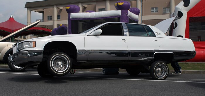 This 1994 Cadillac Deville, owned by Mitsusoh Takamoto, was one of several vehicles modeled in the popular low-rider style of customization at the Marine Corps Community Services Iwakuni Wheels Car Show in front of Building 411 here Oct. 1. Along with the various display of cars, visitors were treated to live music performed by The 13s, food and games.