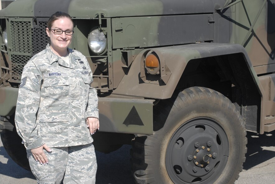 Tech. Sgt. Melissa Mantegna, 51st Logistics Readiness Squadron, NCOIC of Support Agreements and Compliance. (U.S. Air Force photo/Tech. Sgt. Eric Petosky)