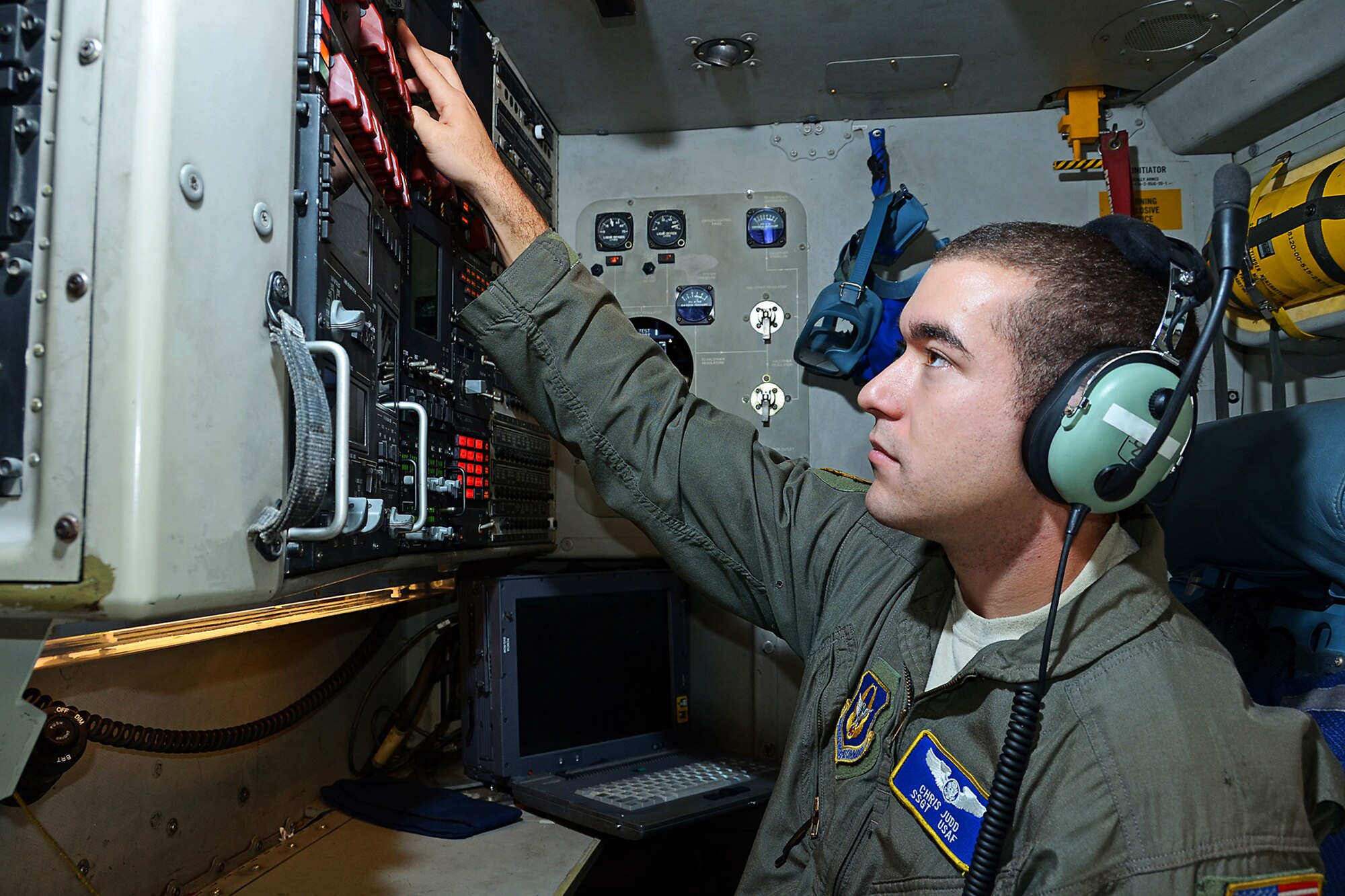 WRIGHT-PATTERSON AIR FORCE BASE, Ohio - Staff. Sgt. Christopher Judd, 89th Airlift Squadron loadmaster, is the October Spotlight performer. (U.S. Air Force photo/Senior Airman Mikhail Berlin)