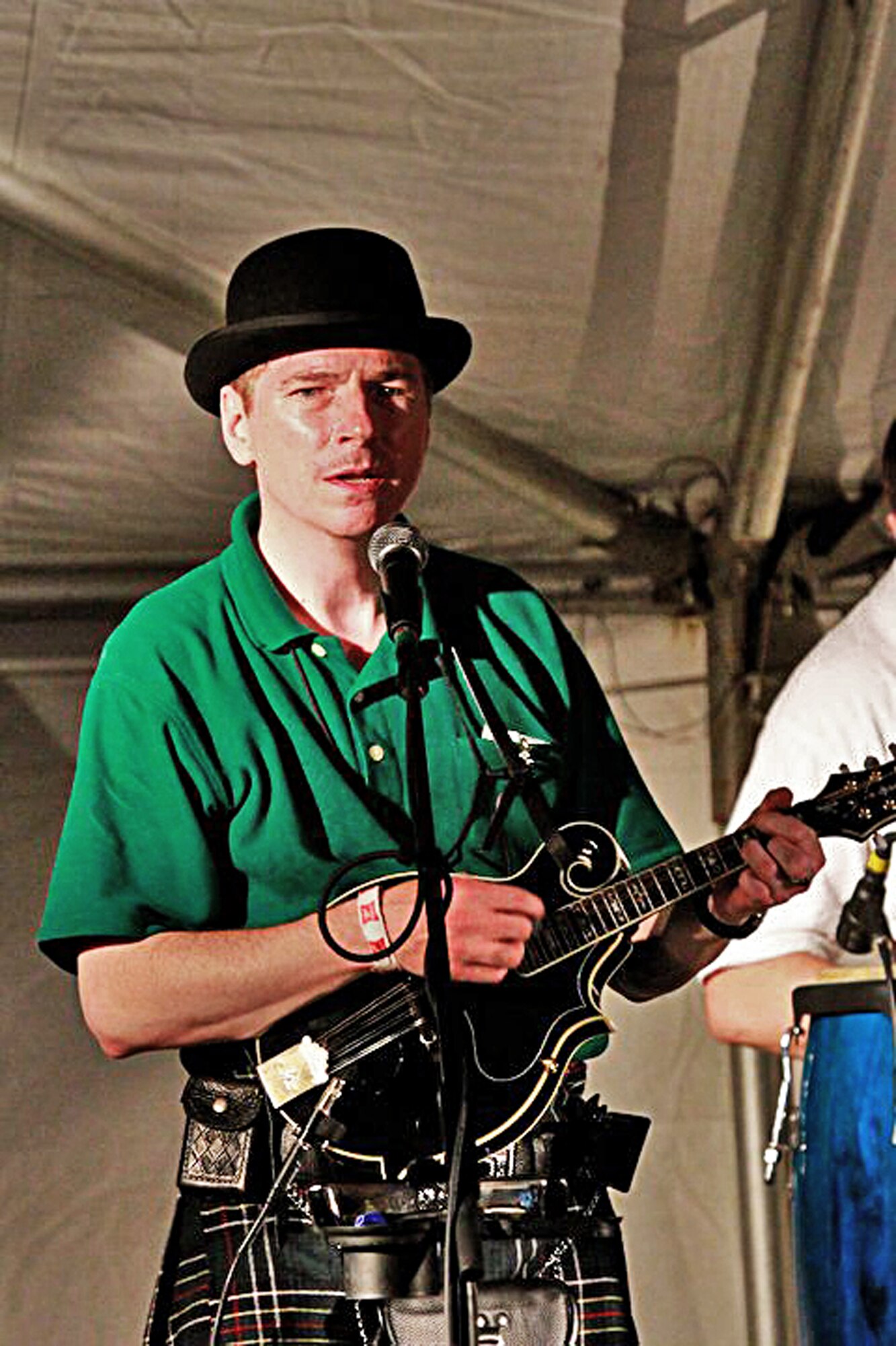 WRIGHT-PATTERSON AIR FORCE BASE, Ohio - Master Sgt. Timothy Back, 445th Communications Flight Chief of Information Systems, performs at the Dayton Celtic Festival July 29th with his band Rocky Creek. (Courtesy photo)