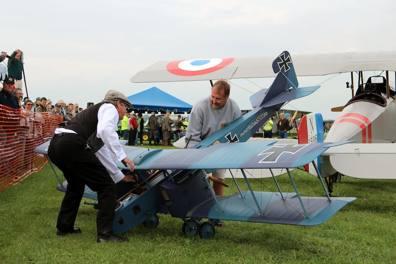 DAYTON, Ohio -- Radio-controlled model aircraft were just one of the things to see during the World War I Dawn Patrol Rendezvous from Sept. 23-25, 2011, at the National Museum of the U.S. Air Force. (U.S. Air Force photo)