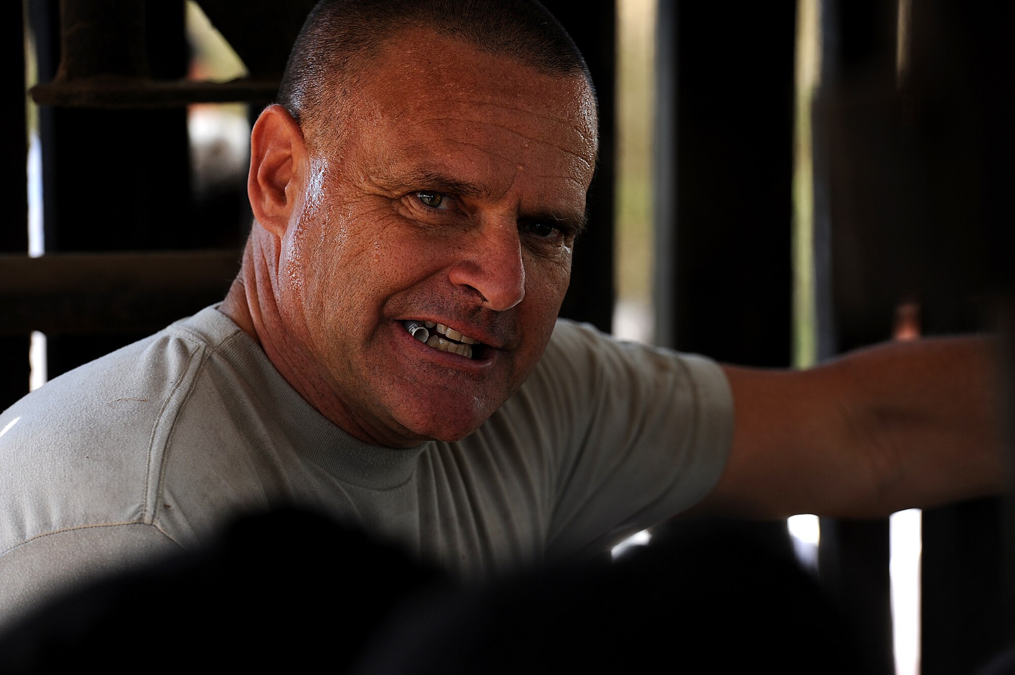 Fuiloro, Timor-Leste ?  U.S. Air Force Veterinarian Maj. Douglas Riley from the 13th Air Force International Health, Hickam AFB, HI prepares to draw blood from a cow on 22 Sept. 2011 for PACIFIC ANGEL 11-02: in Fuiloro, Timor-Leste.
Maj. Riley is helping the Timor-Leste animal heath program with the initiation of Brucellosis and Tuberculosis.

The Falintil For?as de Defesa de Timor-Leste, U.S. Air Force and Australian International Stabilization Forces are conducting PACIFIC ANGEL 11-02: Timor-Leste, a joint humanitarian and civic-military operation at the childrens school.

PACIFIC ANGEL consists of several concurrent civil-military assistance activities including medical programs consisting of: dental, optometry, women?s health, general medicine, engineering programs and subject matter expert exchanges in public health education and veterinary education. (U.S. Air Force Photo by: MSgt Jeremy Lock) (Released)
