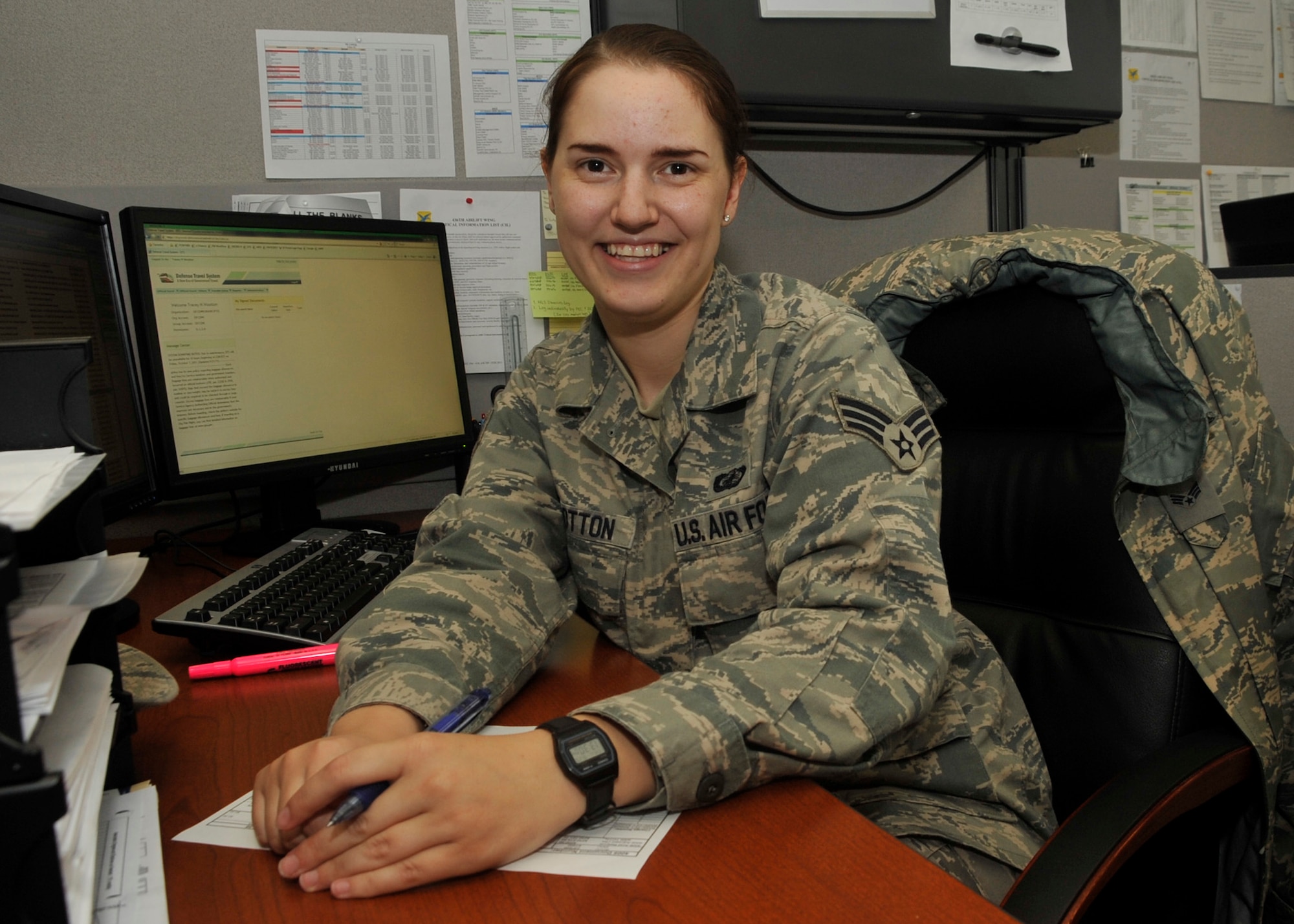 Senior Airman Tracey Wootton, Airman of the Week Oct. 7, 2011. (U.S. Air Force photo by Steve Kotecki)