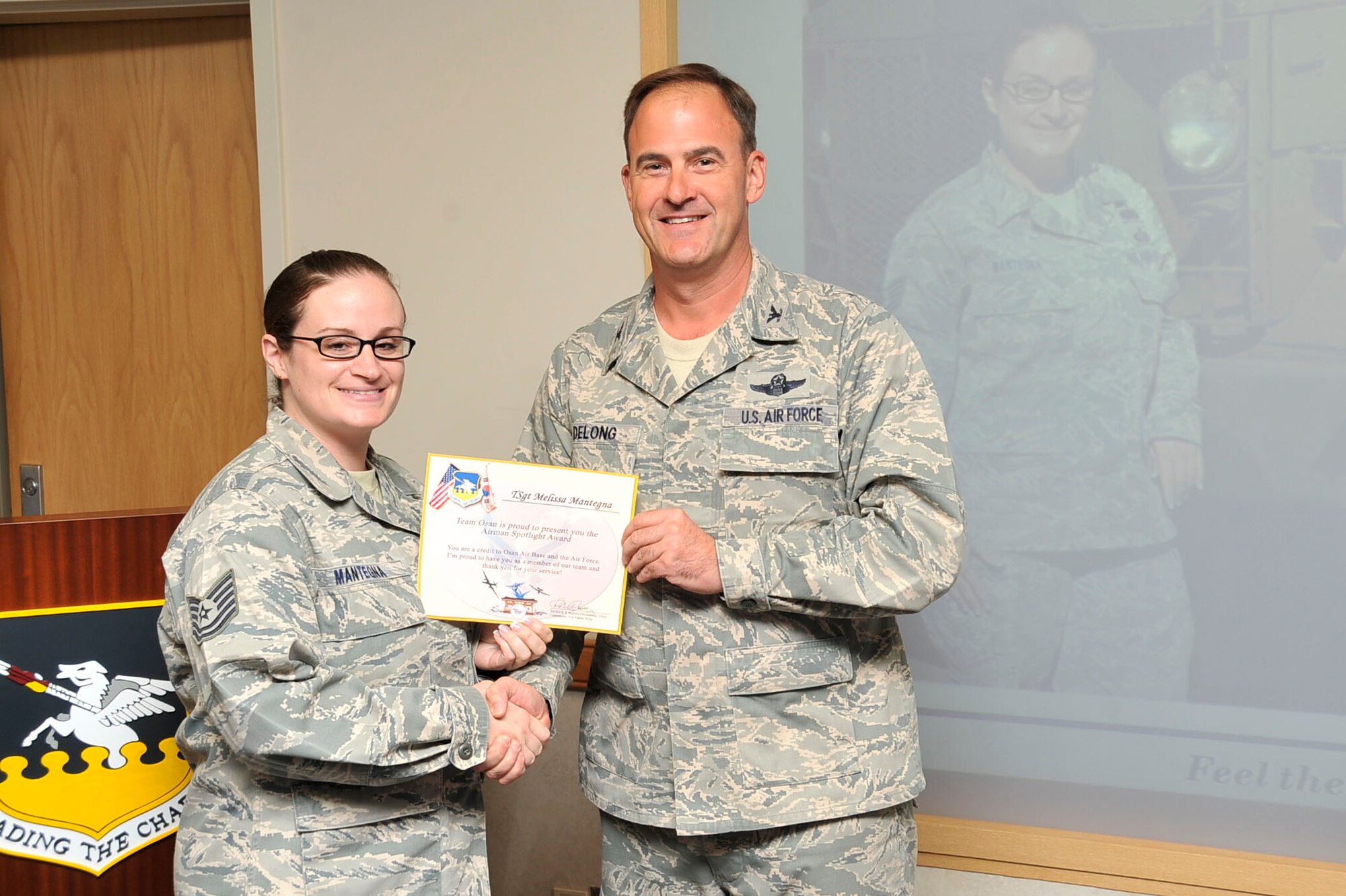 Tech. Sgt. Melissa Mantegna, 51st Logistics Readiness Squadron. (U.S. Air Force photo/Senior Airman Adam Grant)