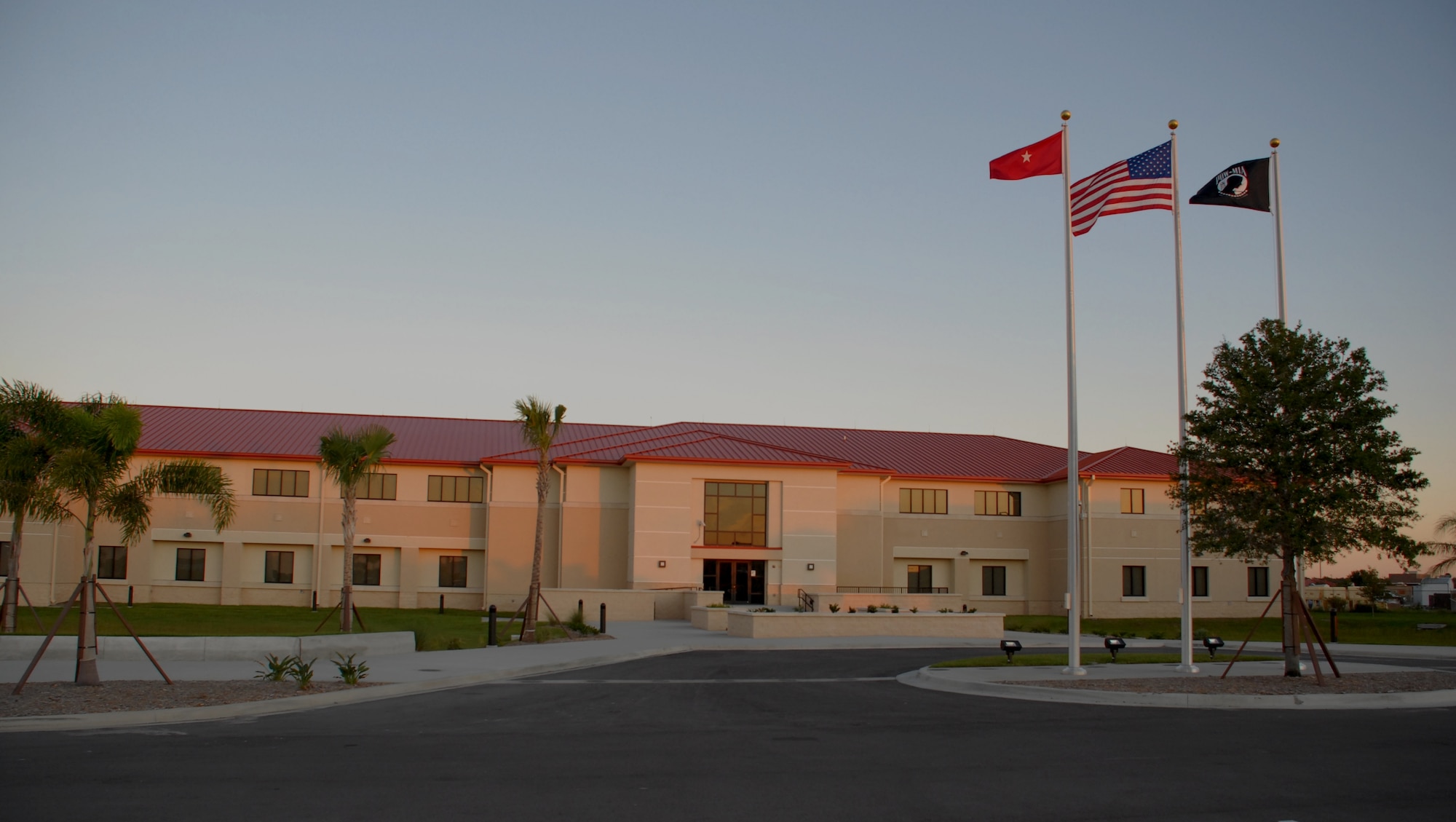 The new SOCCENT headquarters, housing more than 50,000-sq.-ft. of administrative facilities, has been under construction since the fall of 2009. The completion of the project marks a significant upgrade to the capabilities of those responsible for planning and collaborating on special operations abroad. (U.S. Army photo by Maj. Robert Bockholt, SOCCENT Public Affairs/ Released)