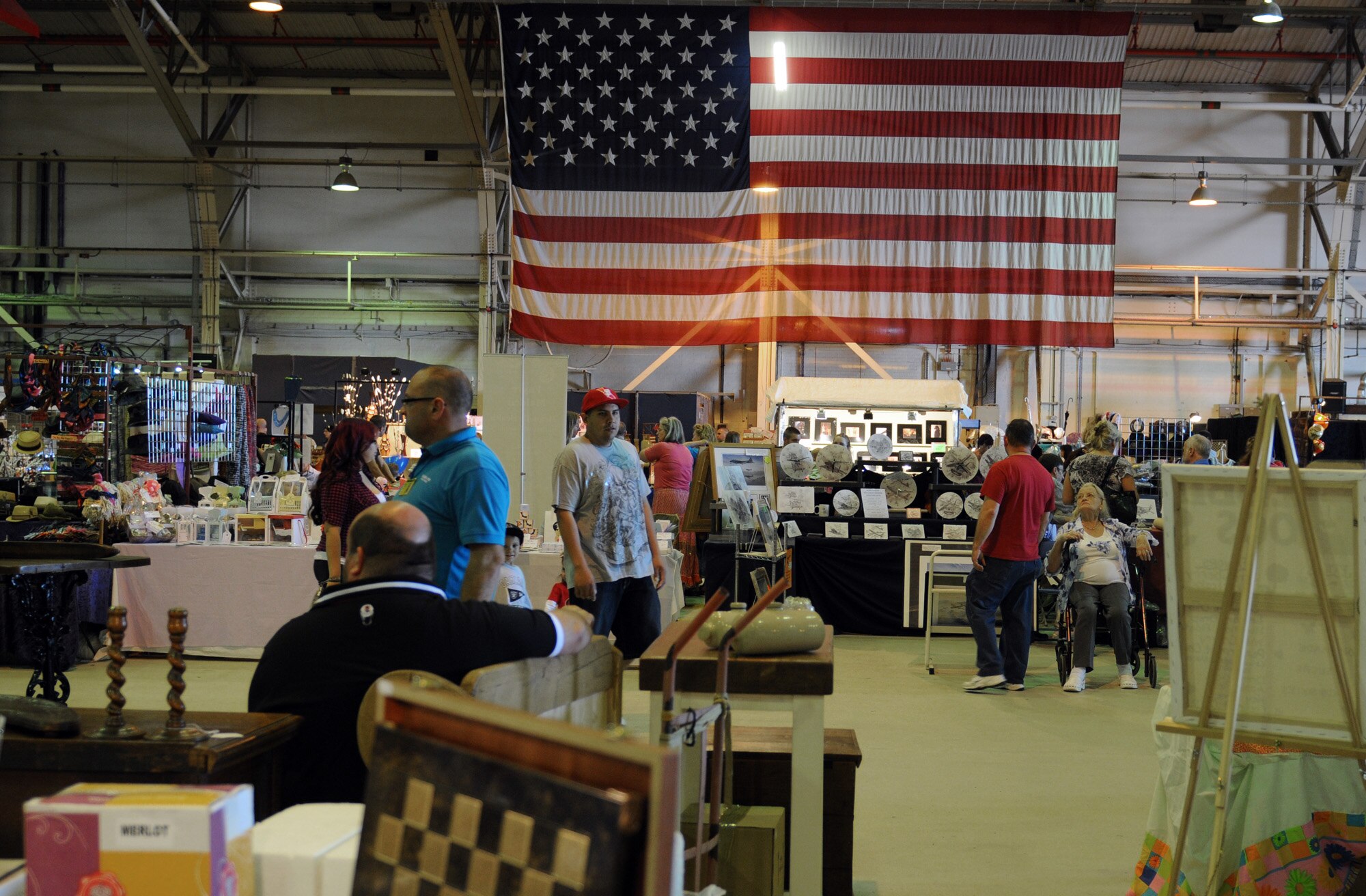 RAF LAKENHEATH, England – Venders sold an assortment of products such as ceramics, antiques and handmade crafts at the Holiday Bazaar at RAF Lakenheath Oct. 2, 2011. Throughout the year, RAFs Mildenhall and Lakenheath each hold two bazaars which give base members an opportunity to browse vendor’s items from throughout the United Kingdom and Europe.  The Yuletide Bazaar will be held next at RAF Mildenhall in November.    (U.S. Air Force photo by Staff Sgt. Tabitha M. Lee)
