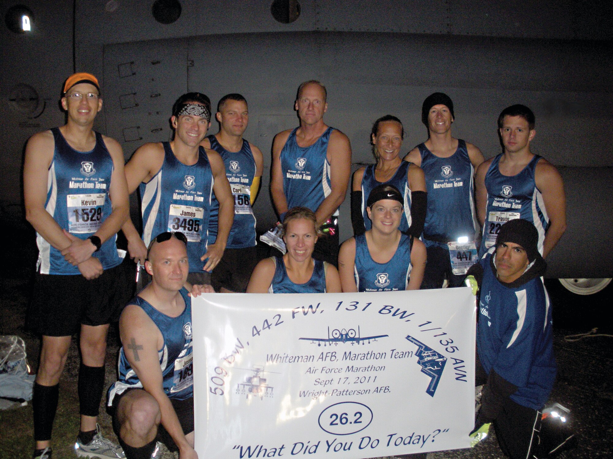 Pictured: (Top row, left to right:) Kevin Hostettler, James White, Carl Garrison, John Straka, Michelle Elliott, Bentley Brooks, Travis Moore, Joseph Laxson, Amy Elmore, Crystal Breshears, Kevin Balandron (U.S. Air Force/Courtesy photo)