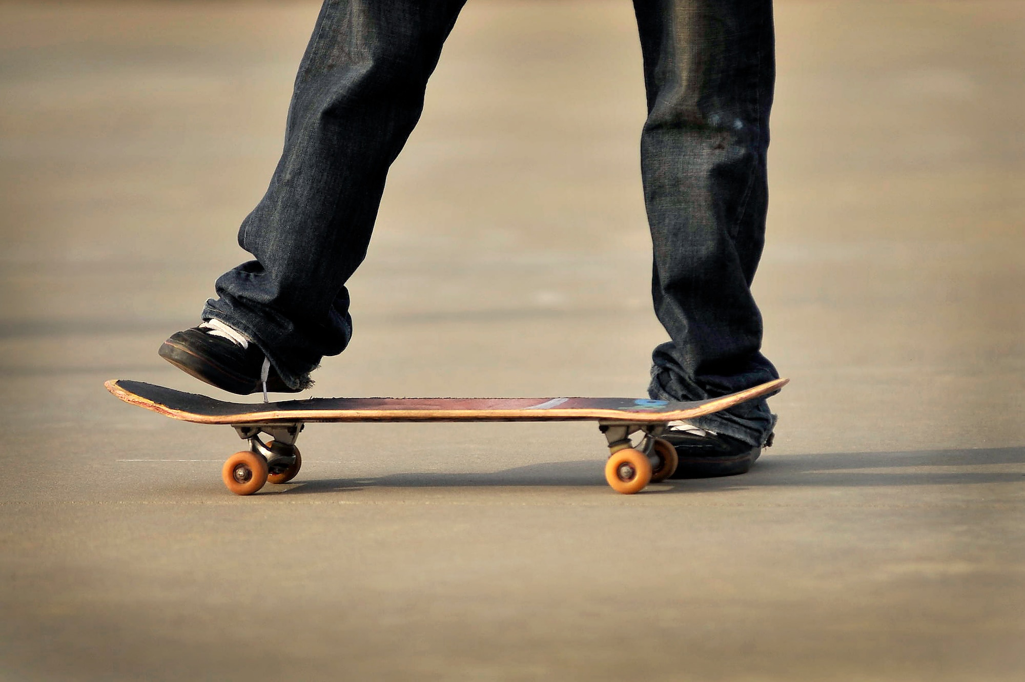 James Salunga situates his board as he prepares to skate the Sumter-Shaw Skate Park, Oct. 8, 2011, Sumter, S.C. The Sumter-Shaw Skate Park offers an alternative to military and civilian youth skating on the streets and provides them a safe environment to increase their skills to do what they love. (U.S. Air Force photo by Senior Airman Kenny Holston/Released)



