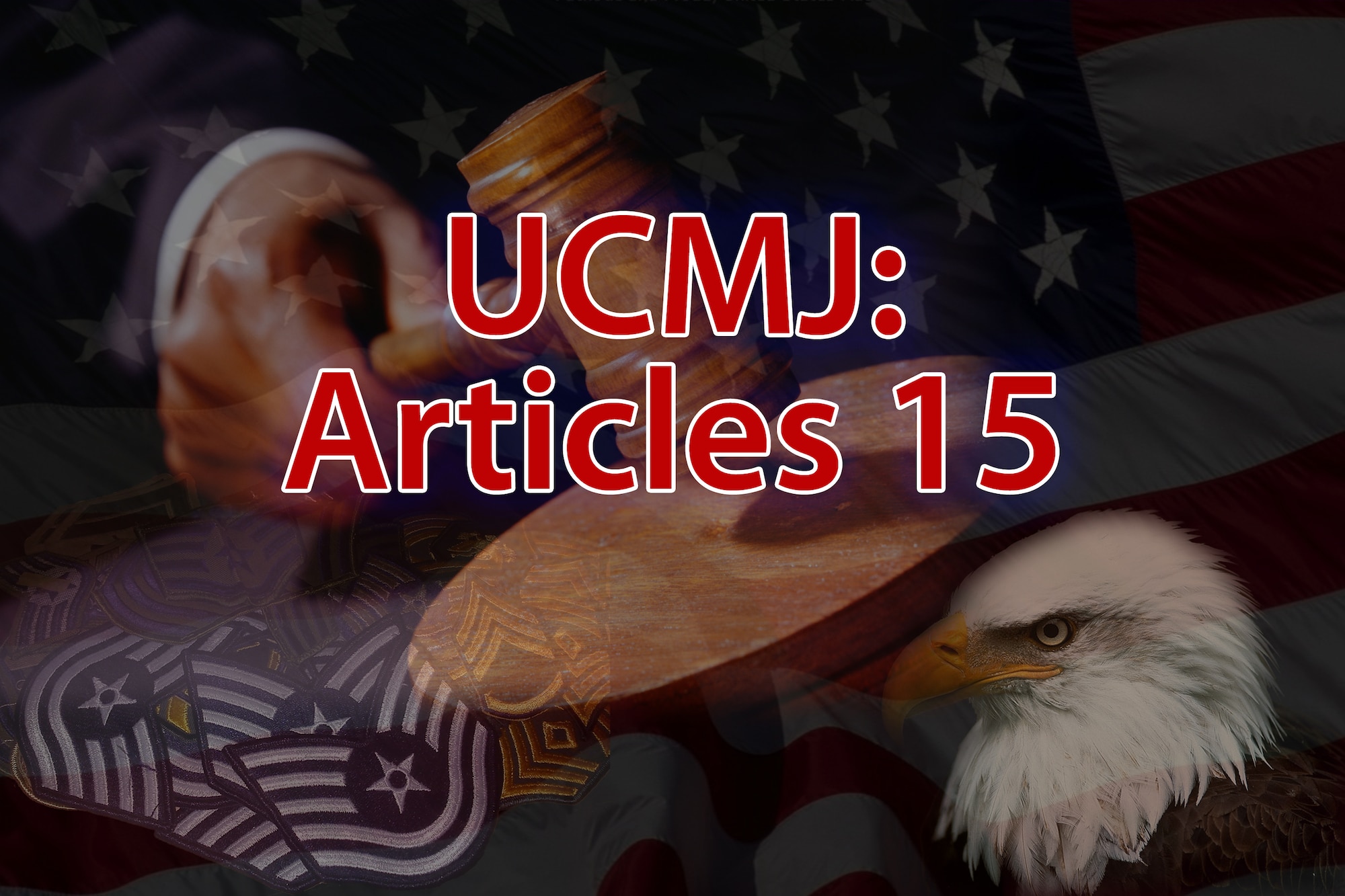 Non-judicial punishment under Article 15, Uniform Code of Military Justice, provides commanders with an essential and prompt means of maintaining good order and discipline. (U.S. Air Force graphic by Senior Airman Benjamin Stratton/Released)
